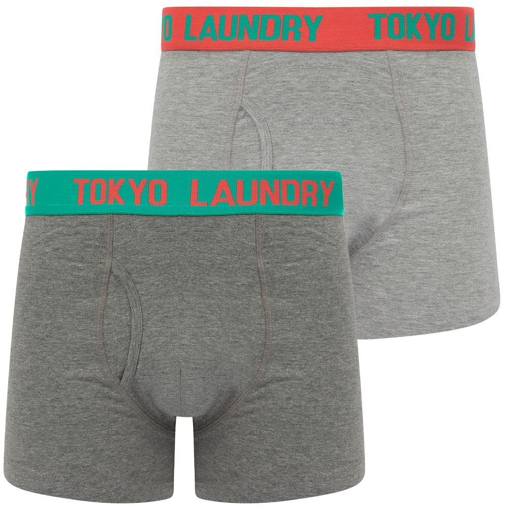 Tokyo Laundry Men's 2 Pack Gift Box Stretch Cotton Boxer Shorts Set