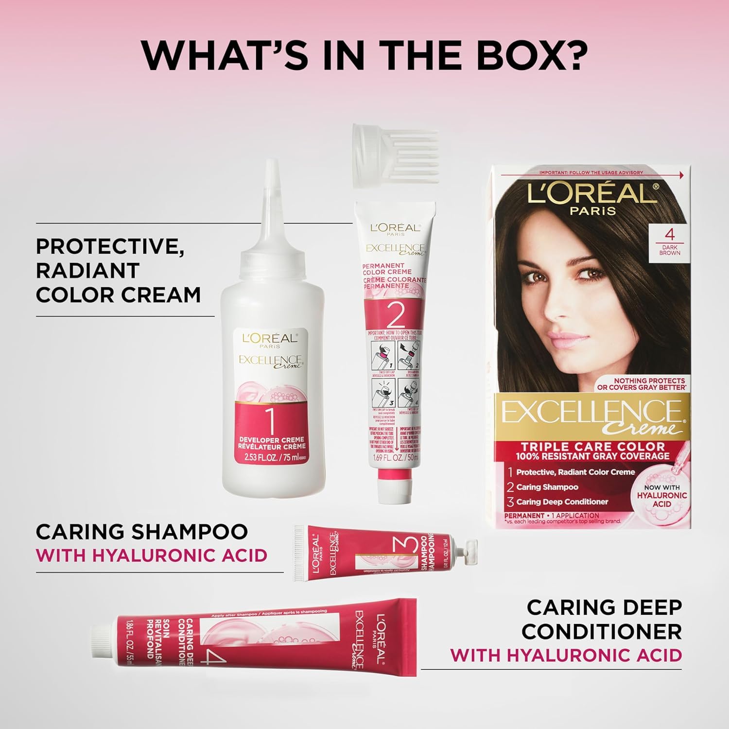 L'Oreal Paris Excellence Creme Triple Protection Hair Color, [6G] Light Golden Brown 1 ea (Pack of 3)