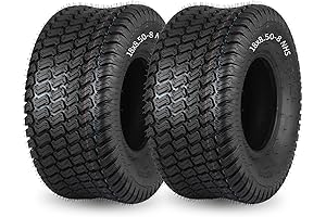 Exceptional Pair of 18x8.50-8 Tubeless Lawn Mower Tires for Smooth Landscape Maintenance
