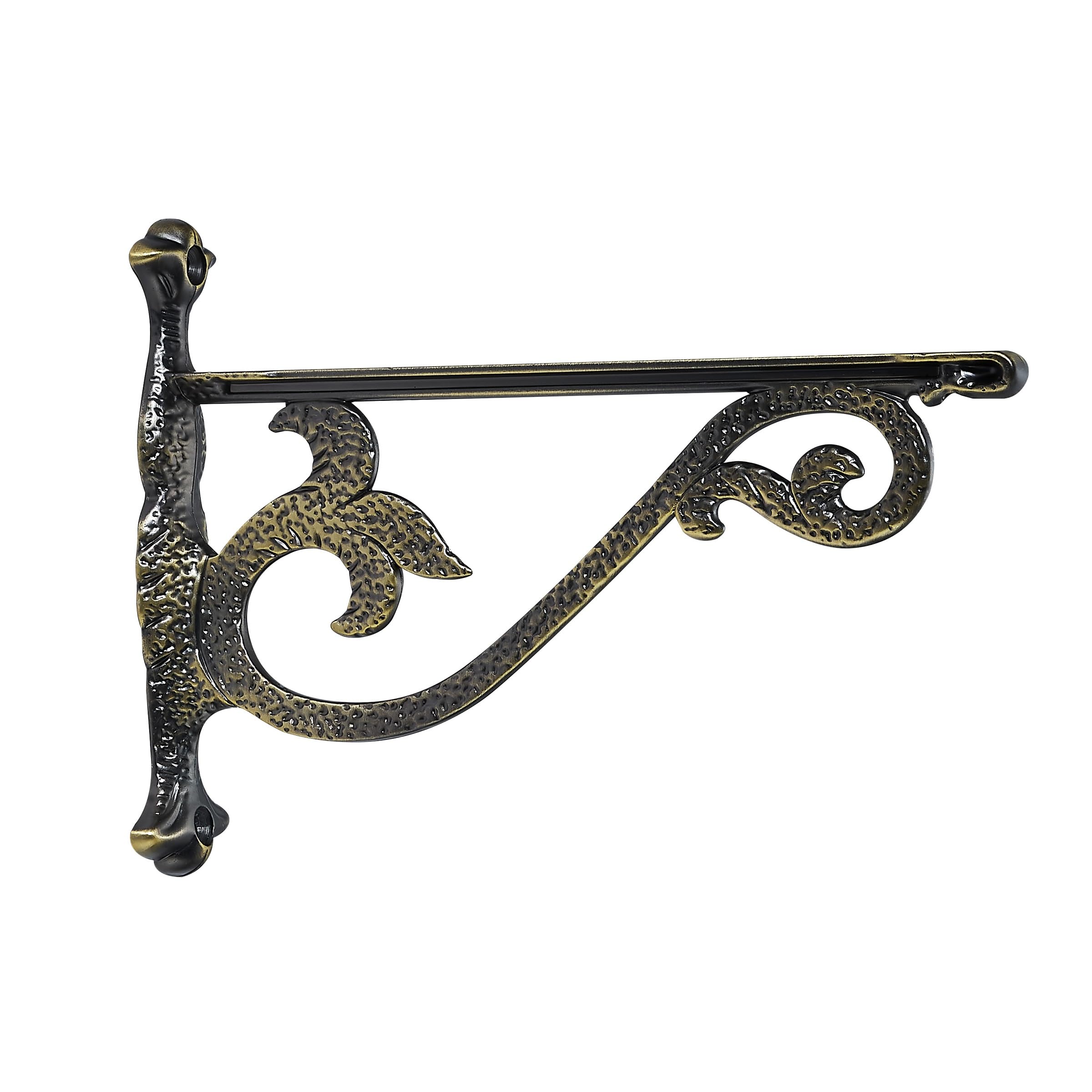 antique brass shelf brackets product photo