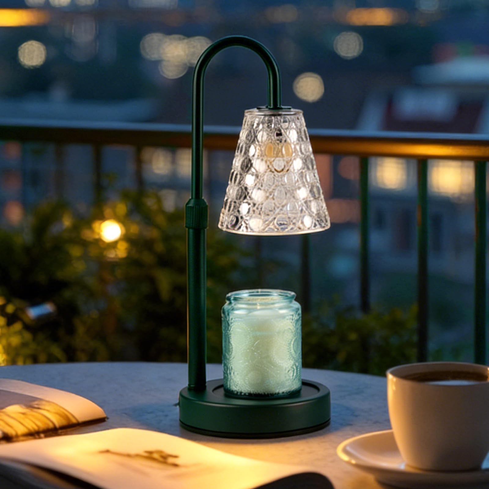 Candle Warmer Lamp with Timer Dimmable, Birthday Gifts for Women Mom, House Warming Gifts New Home Decor, Wax Melt Warmer with 2 Bulbs
