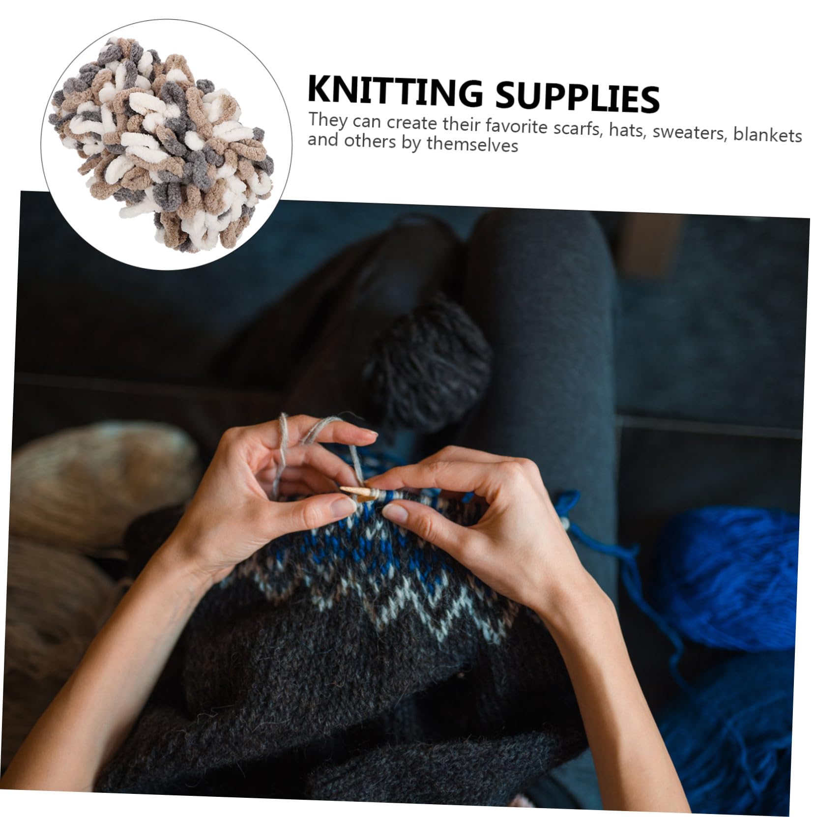 3rollen Wollgarn Für Handarbeiten Farbton Dicke Strickwolle Für Schals Decken Kissen Mützen Und Mehr Hochwertiges Handstrickgarn Für Kreative -projekte Kinderfreundlich Und
