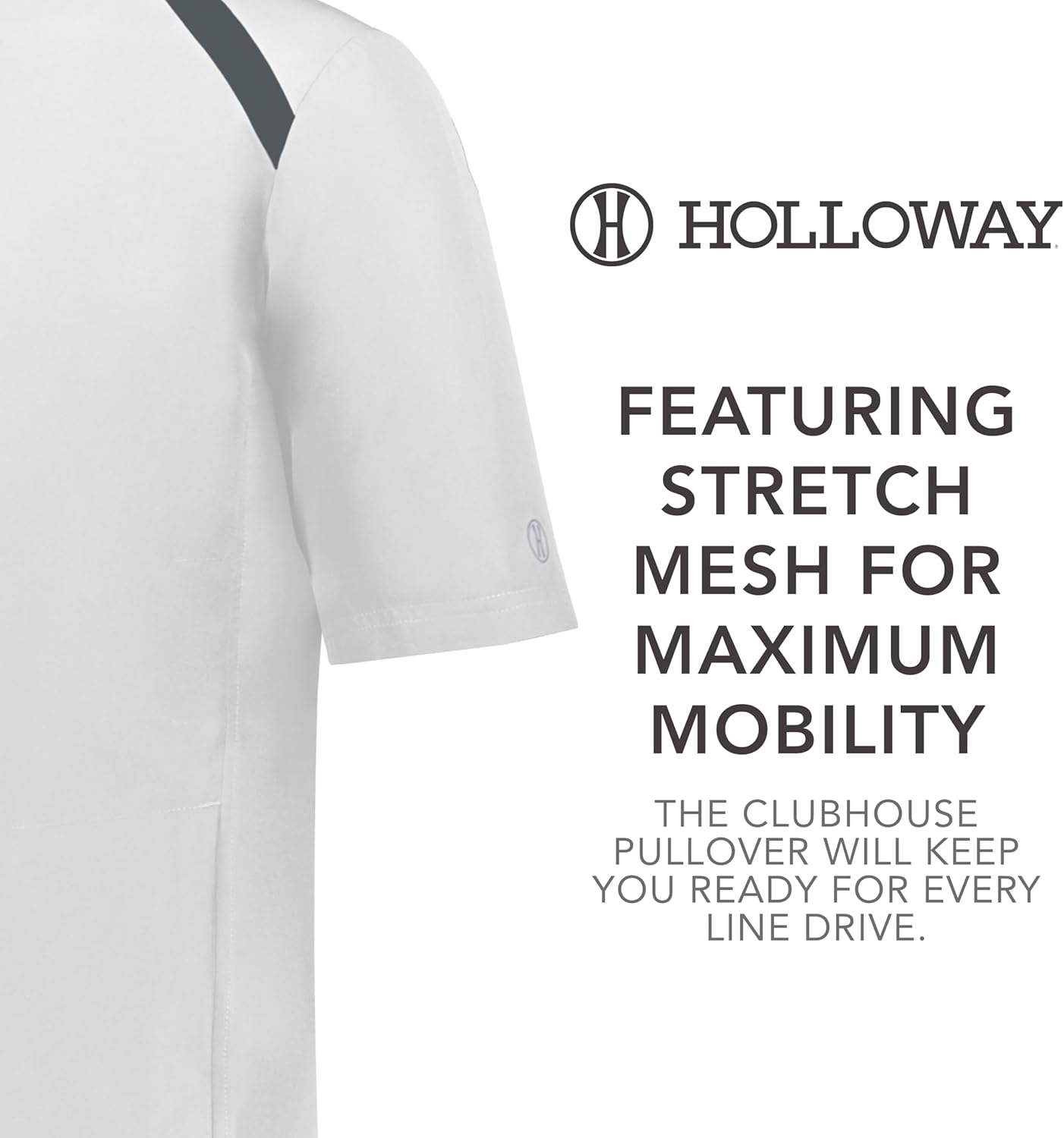 Holloway Boys' Holloway Boy's Clubhouse Short Sleeve Pullover Cage Jacket