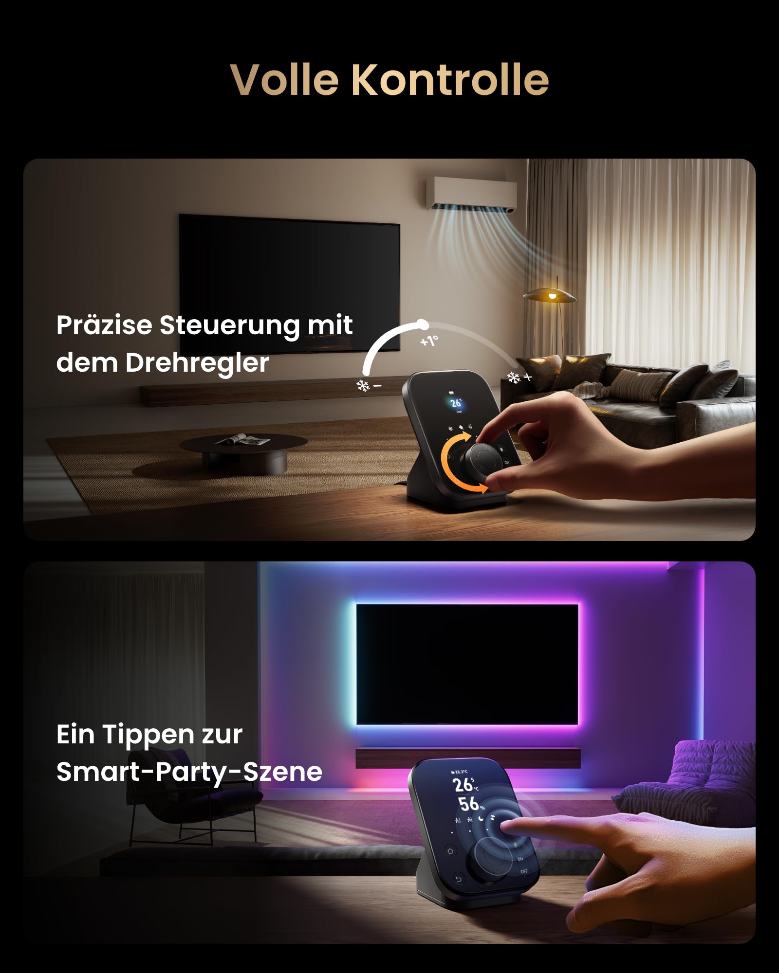 SwitchBot Hub 3 Smart Home Hub Matter Support Smart IR Bluetooth Fernsteuerung WLAN Thermometer Hygrometer 2,4 GHz Alexa HomeKit Google Home IFTTT