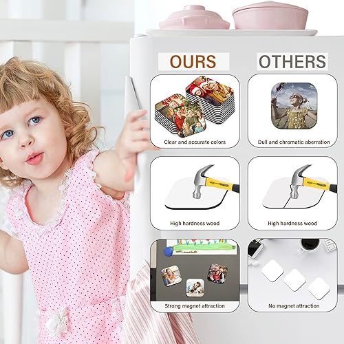 Miniatura 4 de 48 imanes de sublimación en blanco para refrigerador, impresión por sublimación en blanco y adhesivo magnético, imán magnético de nevera para el