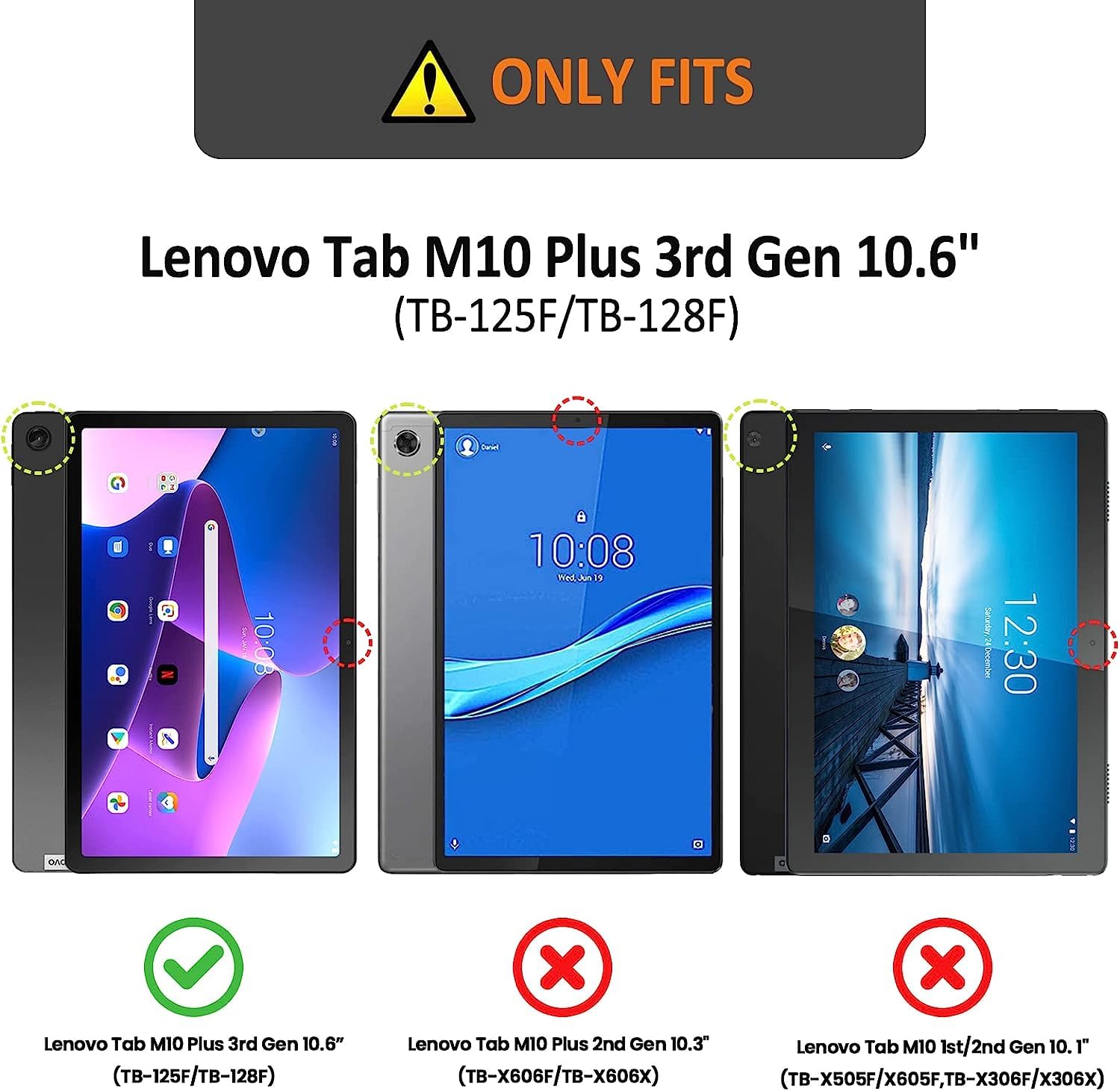 Case for Lenovo Tab M10 Plus 3rd Gen 10.6 Inch 2022 TB125/TB128 PU Leather Flip Tablet Cover 360° Rotating Multi-Angle Stand Function Tree of Life Rotating Protective Cover Case Purple - 2