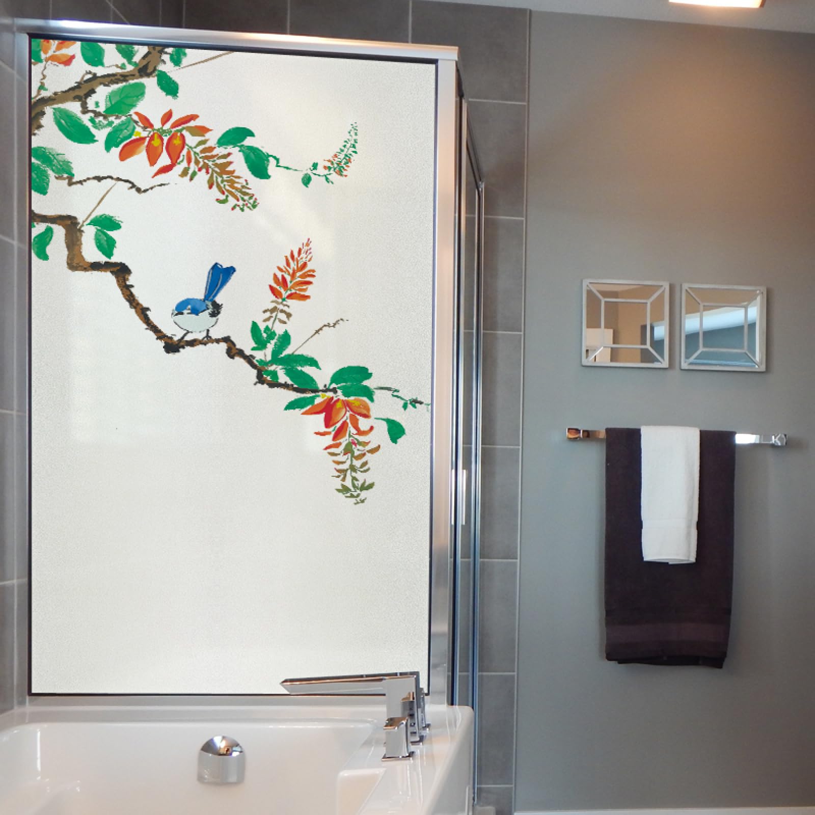 Láminas para Ventanas, Autoadhesivo, for baño, Cocina, apartamento de Alquiler(60x116cm/1pcs)