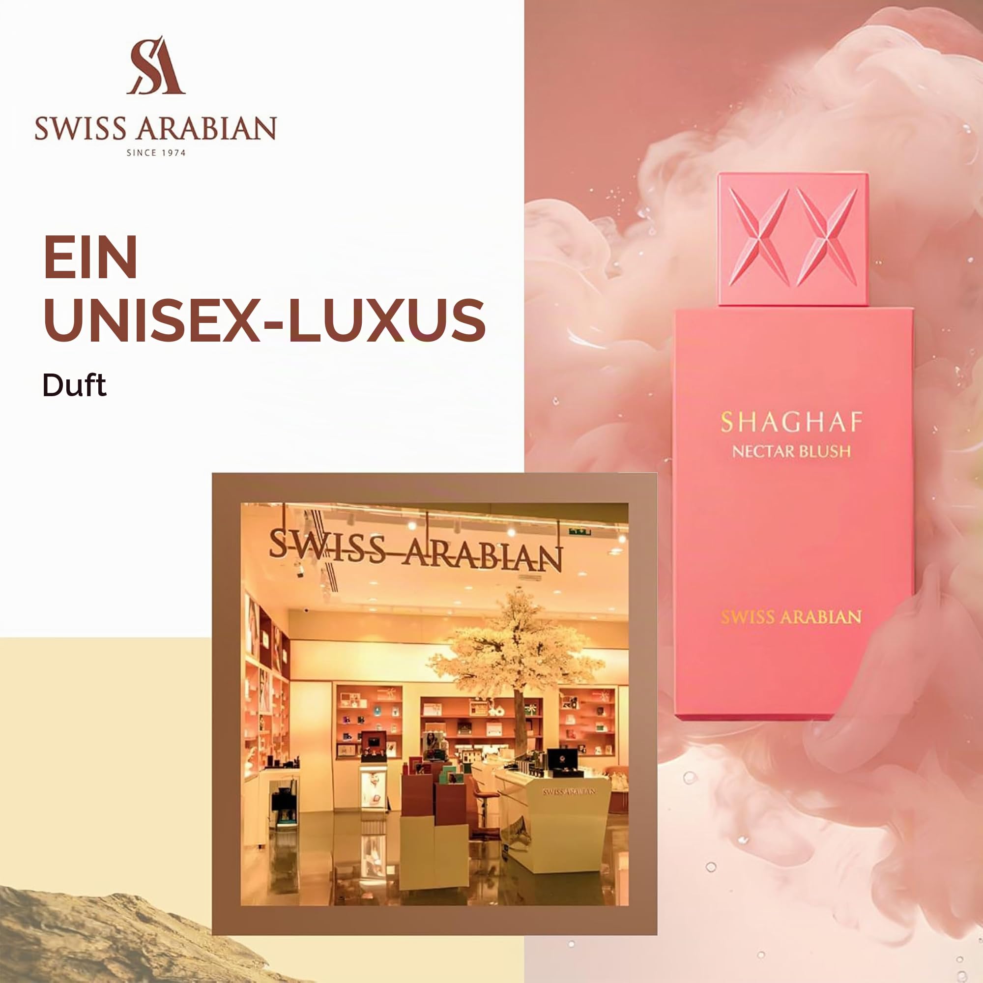 Swiss Arabian Shaghaf Oud Nectar Blush Eau de Parfum 75ml