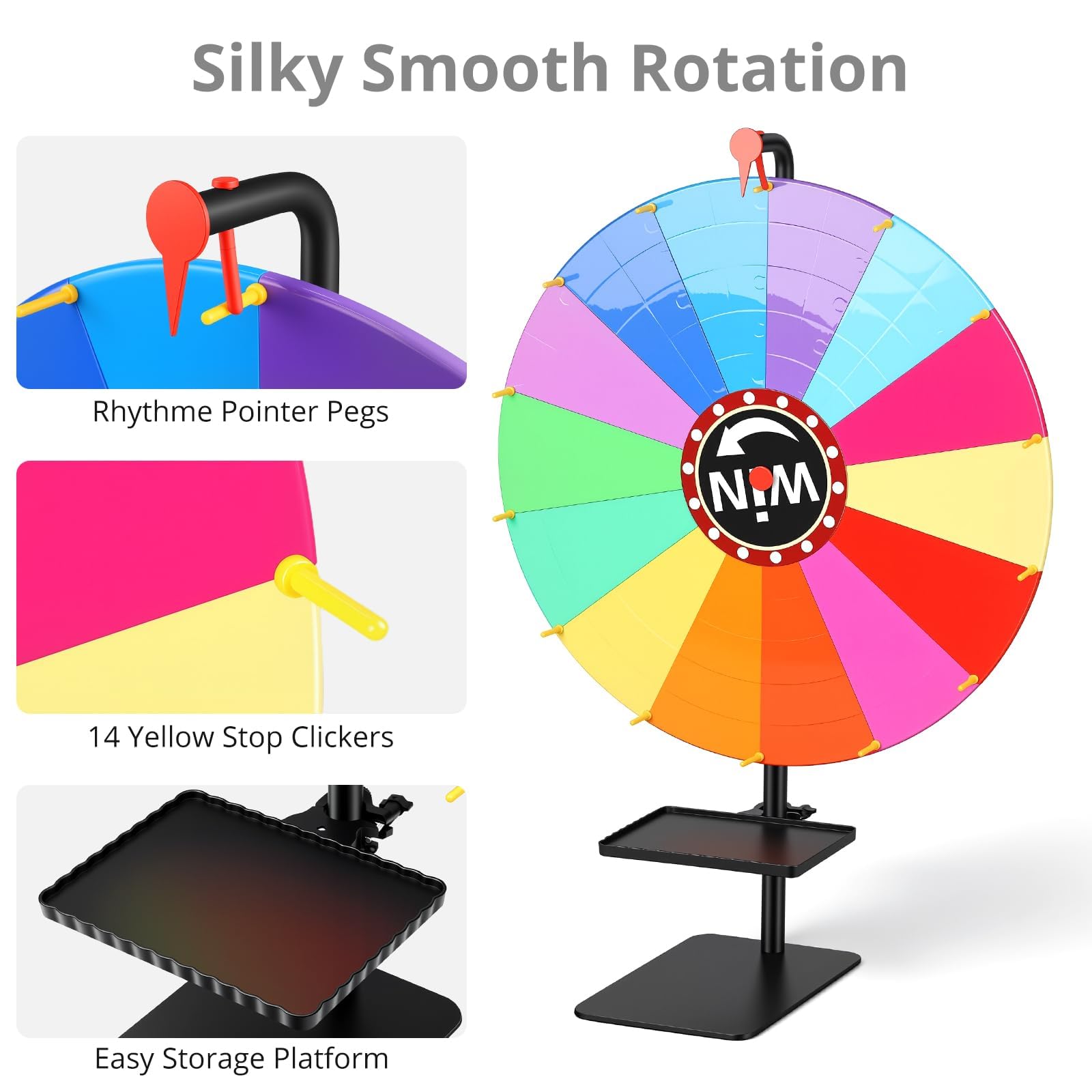 Tanice 24 Inch Prize Wheel with Stand - Image 3