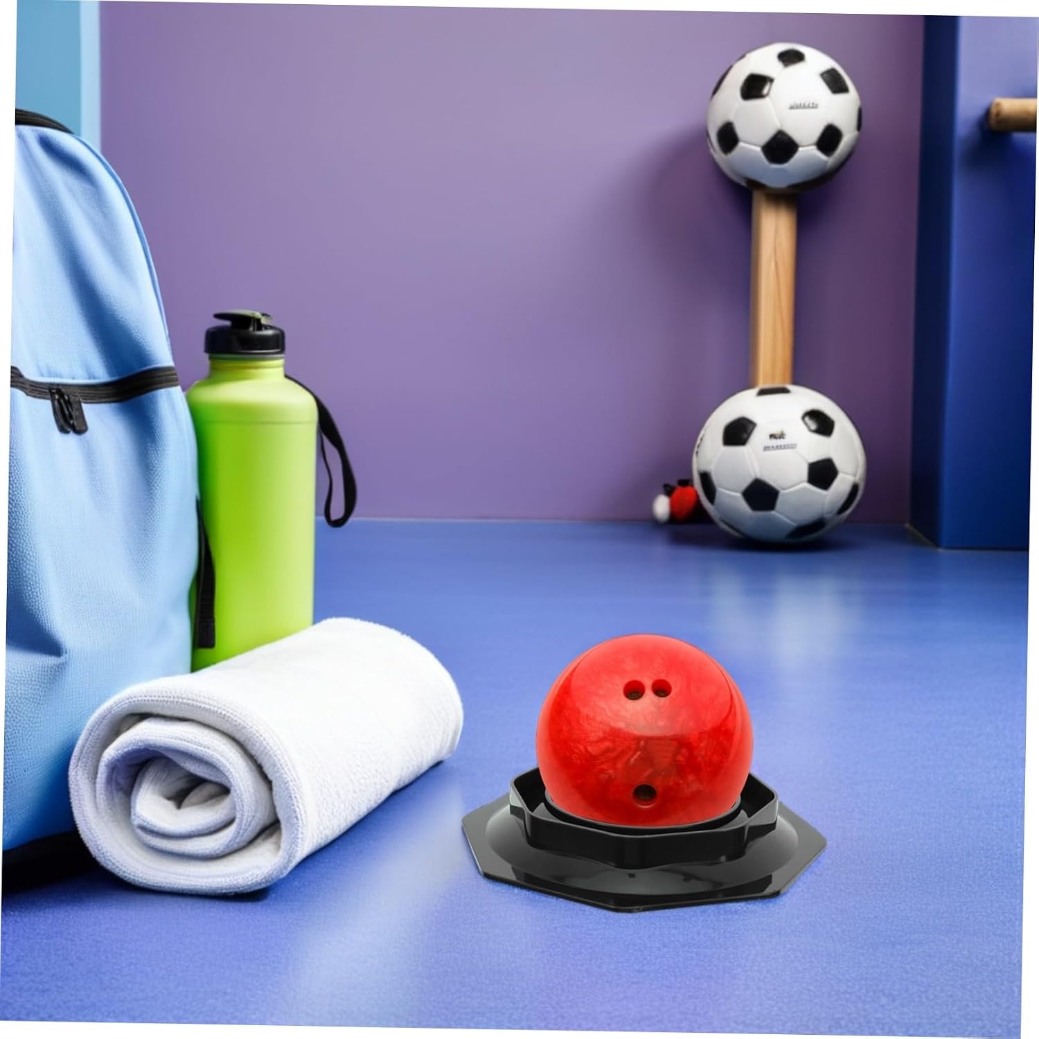 YARNOW Bowling Ball Sanding Pad Holder Universal Sandpaper Mount Black Sanding Pad Base for Bowling Ball Surface Maintenance and Grip Preparation Tool