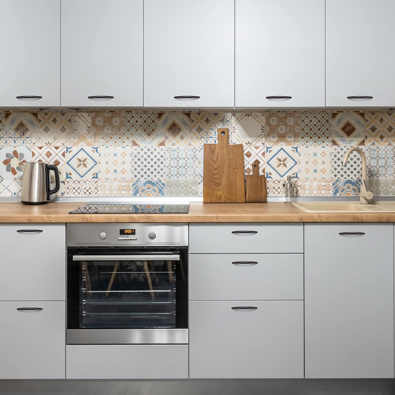 Ravinte 10 Pack Cabinet Pulls 5 Inch Oil-Rubbed Bronze Curved Drawer Pulls for Kitchen Cupboard Arch Pulls for Dresser Drawer Cabinet Hardware Come with Screwdriver