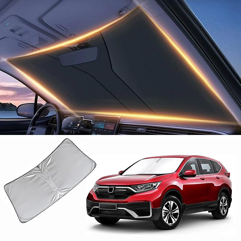 Protetor Solar para Para-brisa Honda CR-V 2010 a 2026 LZYYQX com Dobras e Bolsa