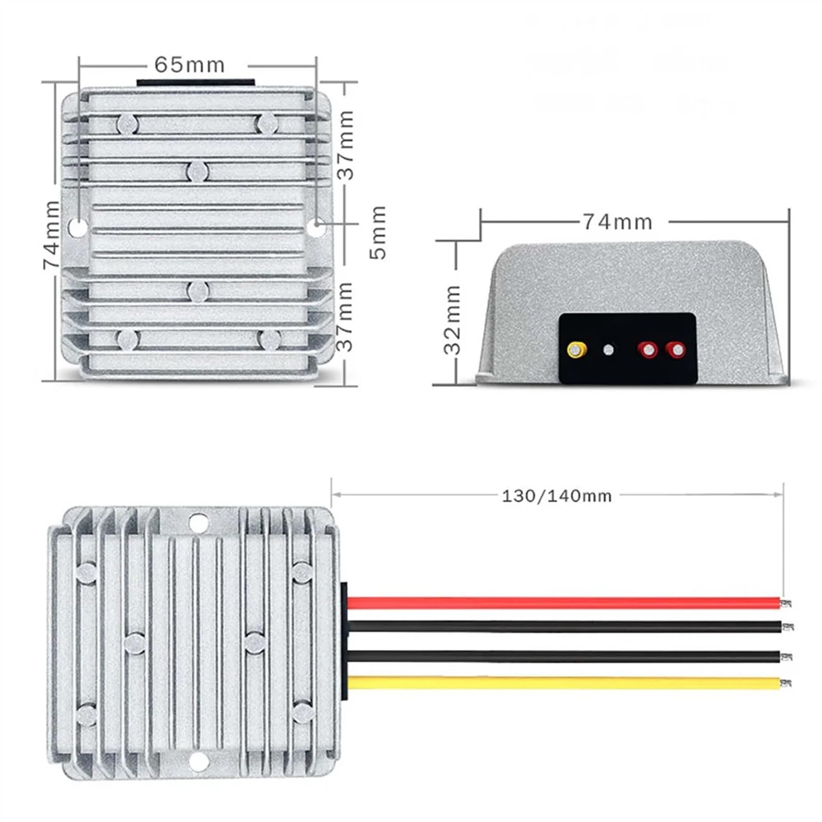36V48V zu 5V10A20A Leistungsreduzierungsmodul 36V 5V15A Leistungswandler 48V 5V20A Gleichstrom-Booster(36V48V to 5V 5A)