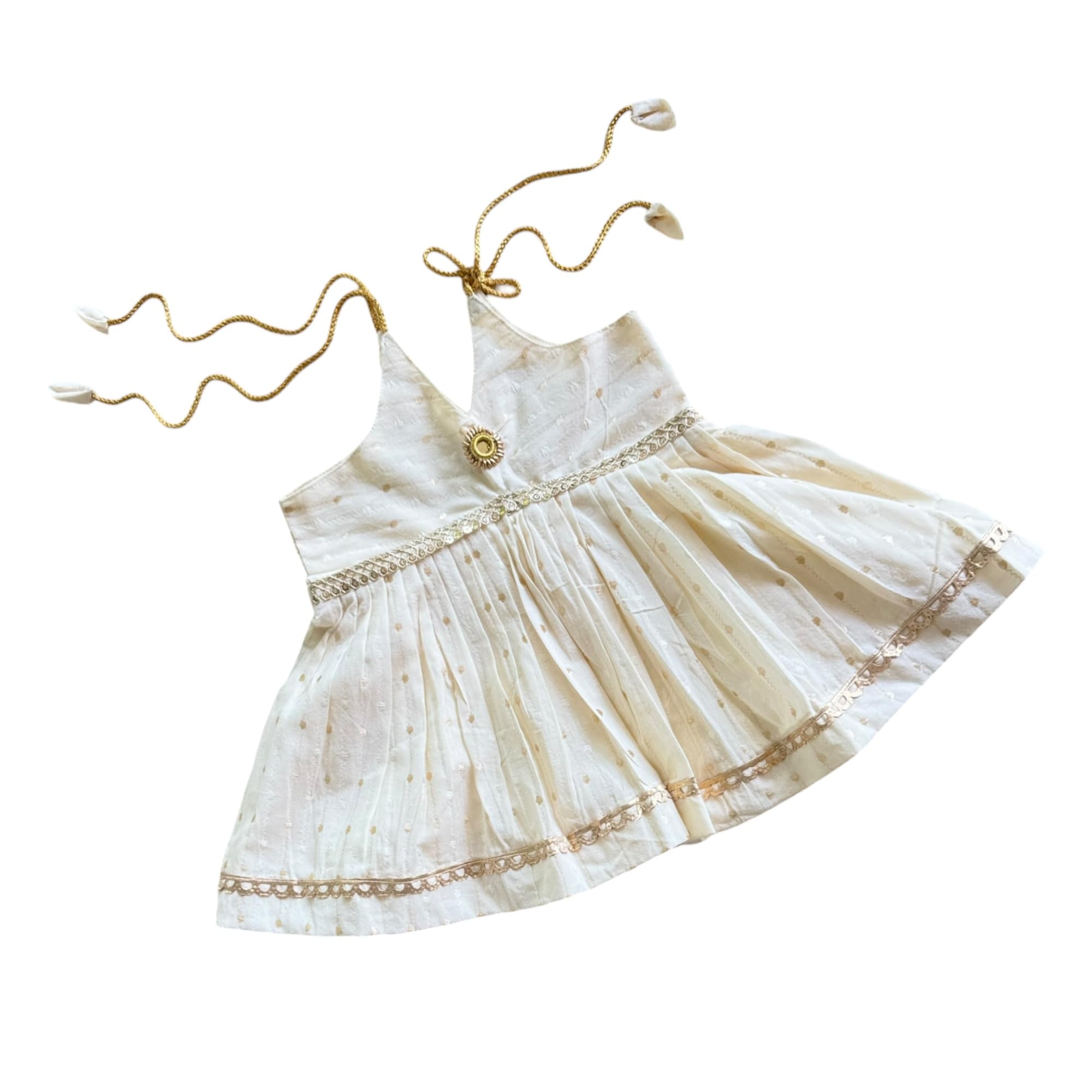 picksparrow Newborn Baby Girl Ethnic Dress/Traditional Frock (Single-Mirror)-picture-25