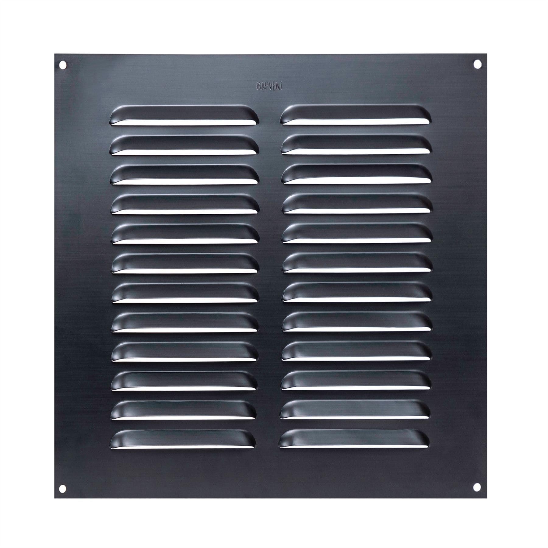 Map Anthracite Metal Louvre Air Vent Cover For Openings 9 X 9" (229 X 229Mm), Suitable For Venting Gas Appliances, Internal/External Walls,