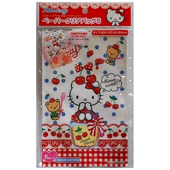 キティ　レア！　包装紙　サンリオ Amazon | サンリオ キティ ペーパー クリアバッグ S （6枚入り