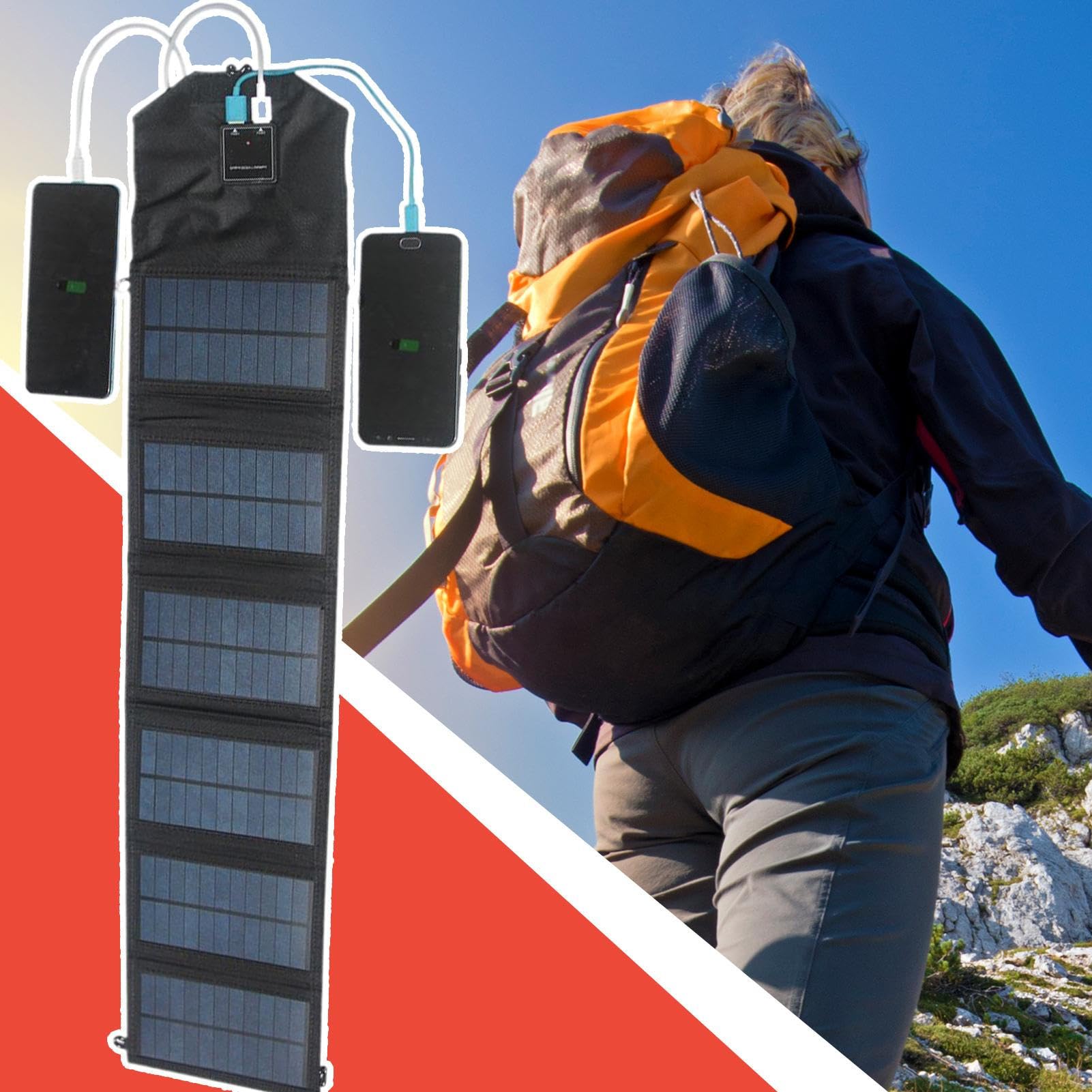 Pannello Solare Pieghevole Caricatore Portatile A Ricarica Rapida | Pannelli Da 120W Per Elettronica, Batteria, Telefono, Campeggio, Escursionismo, Pesca E Viaggio