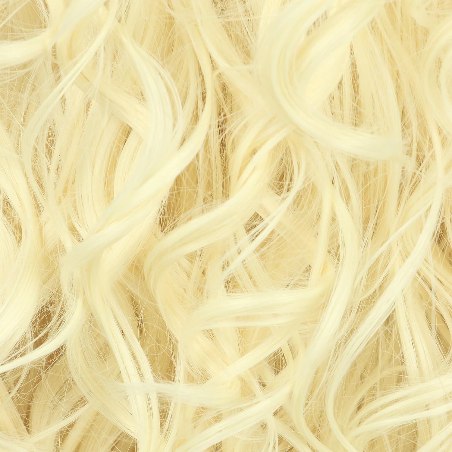 karlery Adult Women Long Blonde Curly Wig Big Singer Funny Heat Resistant Synthetic Fiber Fluffy Soft Adjustable Size Cap Cosplay Event Costume Halloween Party Wig