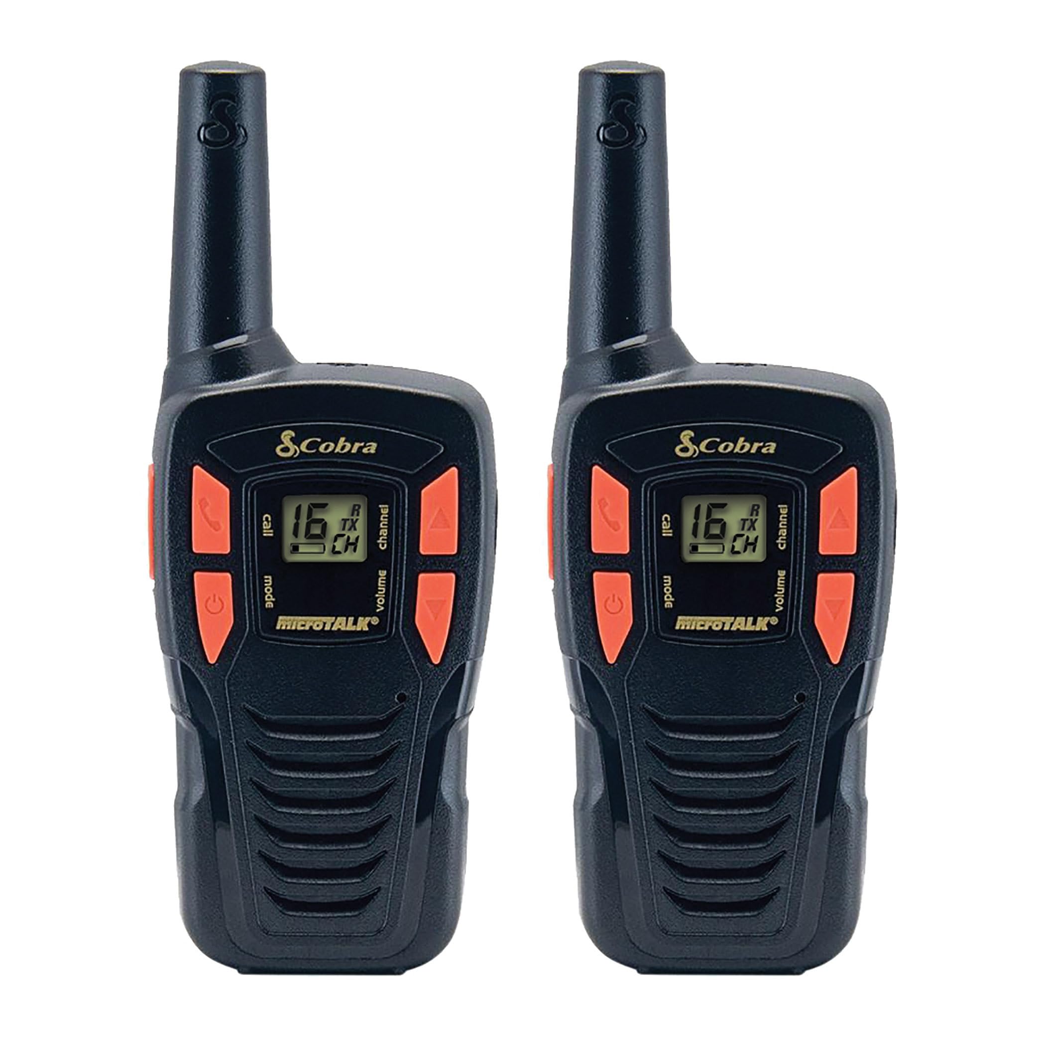 Cobra AM1055 - Paquete de 2 walkie talkies flotantes Impermeables con Linterna LED integrada, VOX, VibrAlert, Alcance de hasta 12 km, más de 968 Canales, función de Ahorro de energía y baterías — view 8
