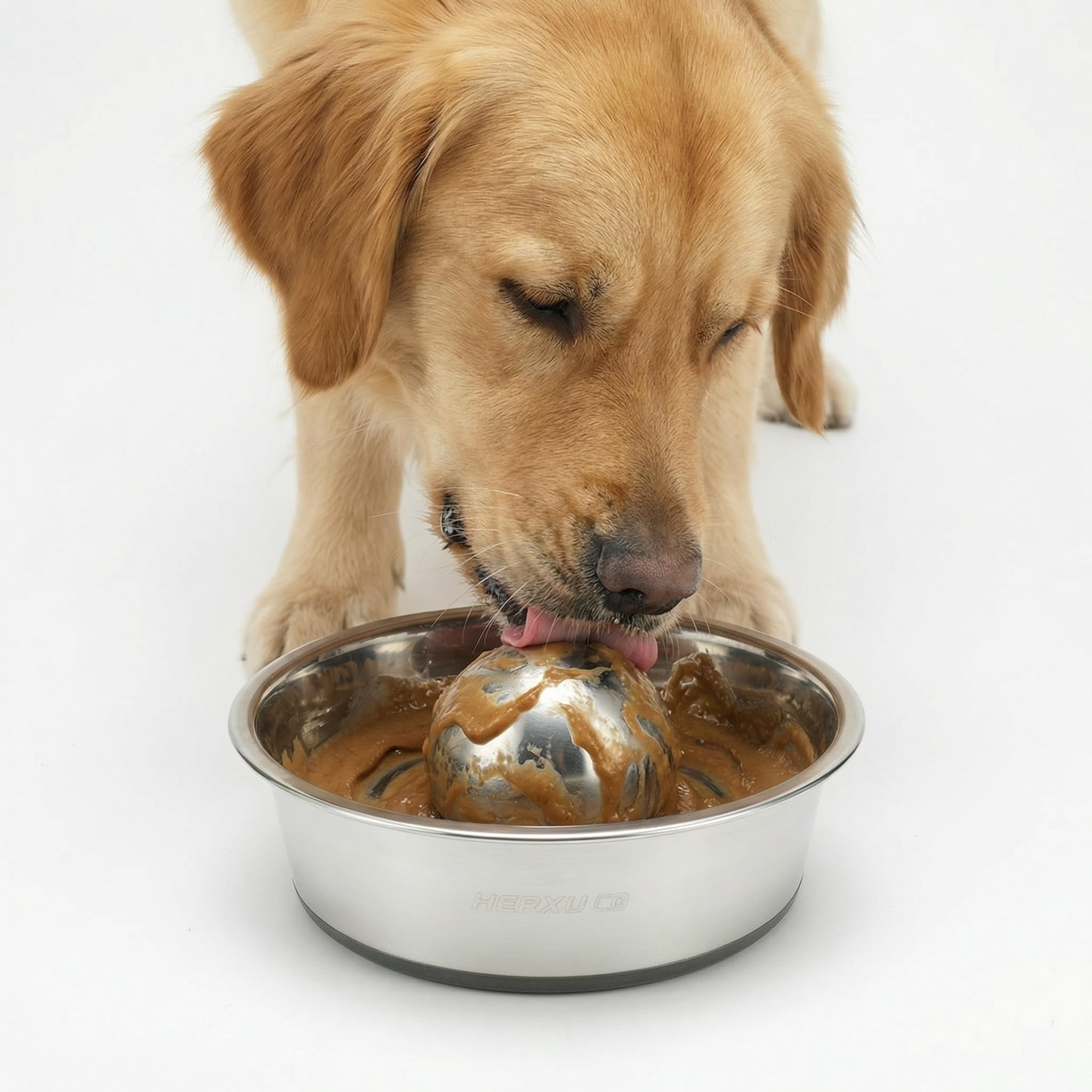 SUS304 Stainless Steel Dog Food Slow Feeder Ball - 2.5in - Slows Fast Eating, Prevents Choking, Bloating & Obesity - Fun Feeding for All Dogs - Durable, Smooth & High Adaptability (Small 2.5Inch) - image 5