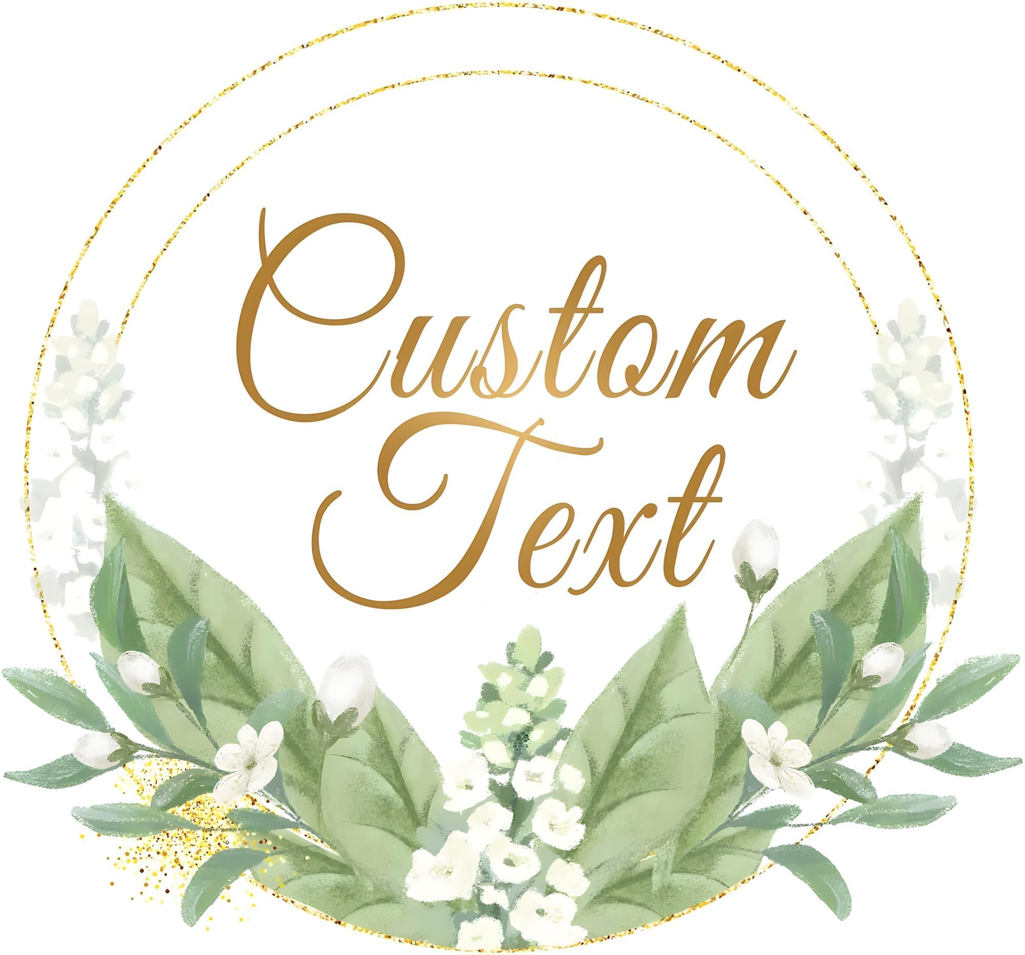 Personalized Custom Stickers Labels for Wedding Favors Birthday, Business Logo Customized Sticker.Waterproof, Fade & Heat Resistant and Cold Resistant