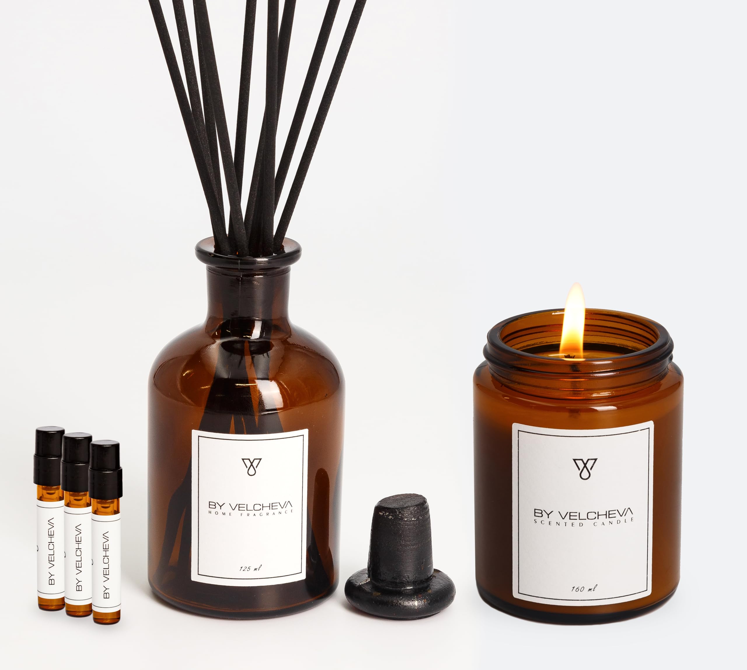 Set vela perfumada 160ml + ambientador mikado 125ml | BAMBOO