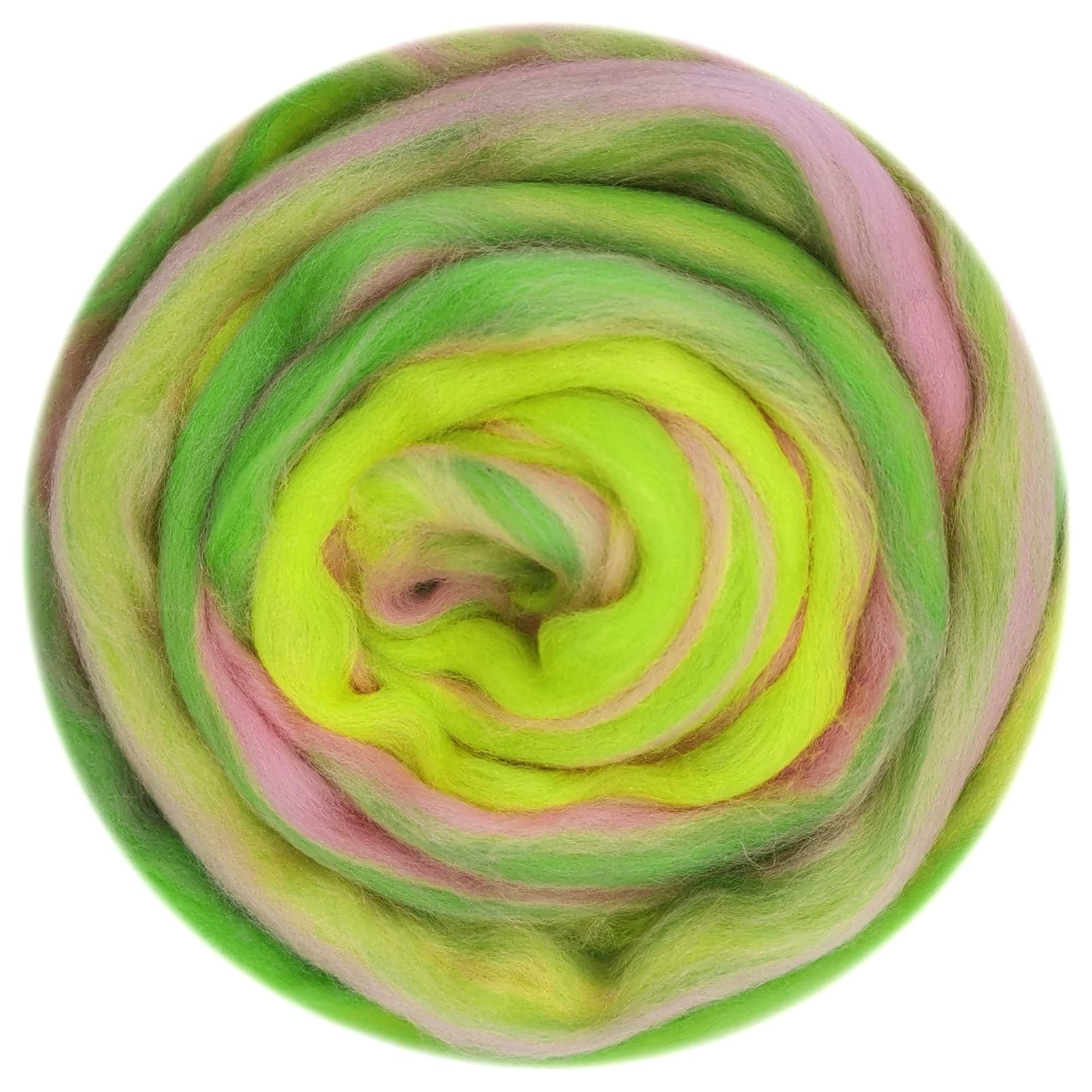 50G Blended Felting Wool - 24 Options for Needle Felting Kit - 19 Microns Fast to Felt (09)