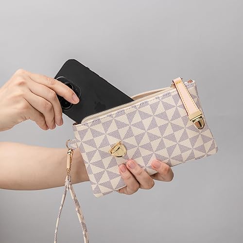 Miniatura 3 de Women's Wristlet Handbags Clutch Purse Leather Cell Phone Wallet Handbag Credit Card Holder with Wrist Strap