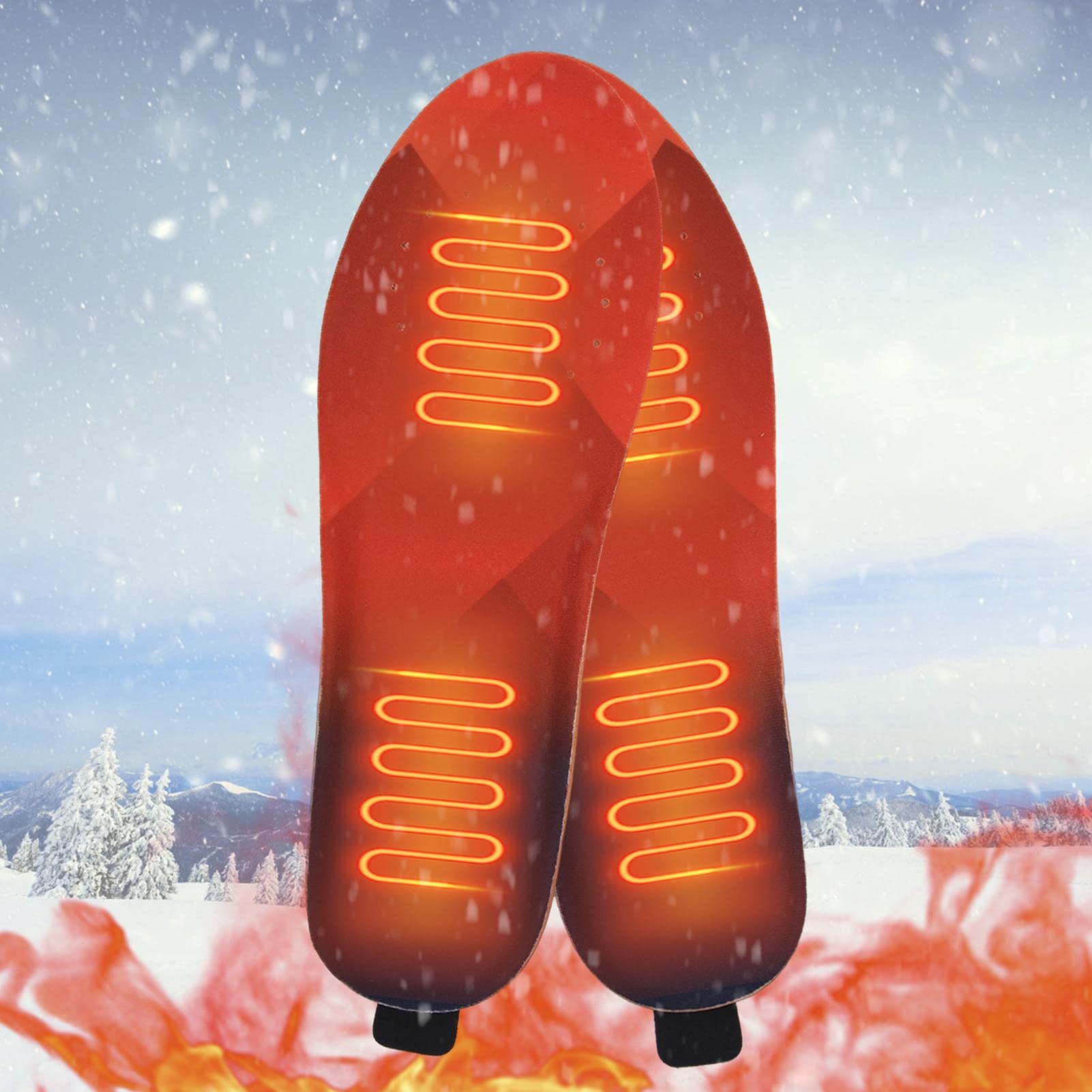 Plantillas Térmicas,Plantillas Térmicas para Hombres Recargables | Calentador de pies Recargable por USB con Mando a Distancia | De Invierno para Caza Senderismo Camping Unisex