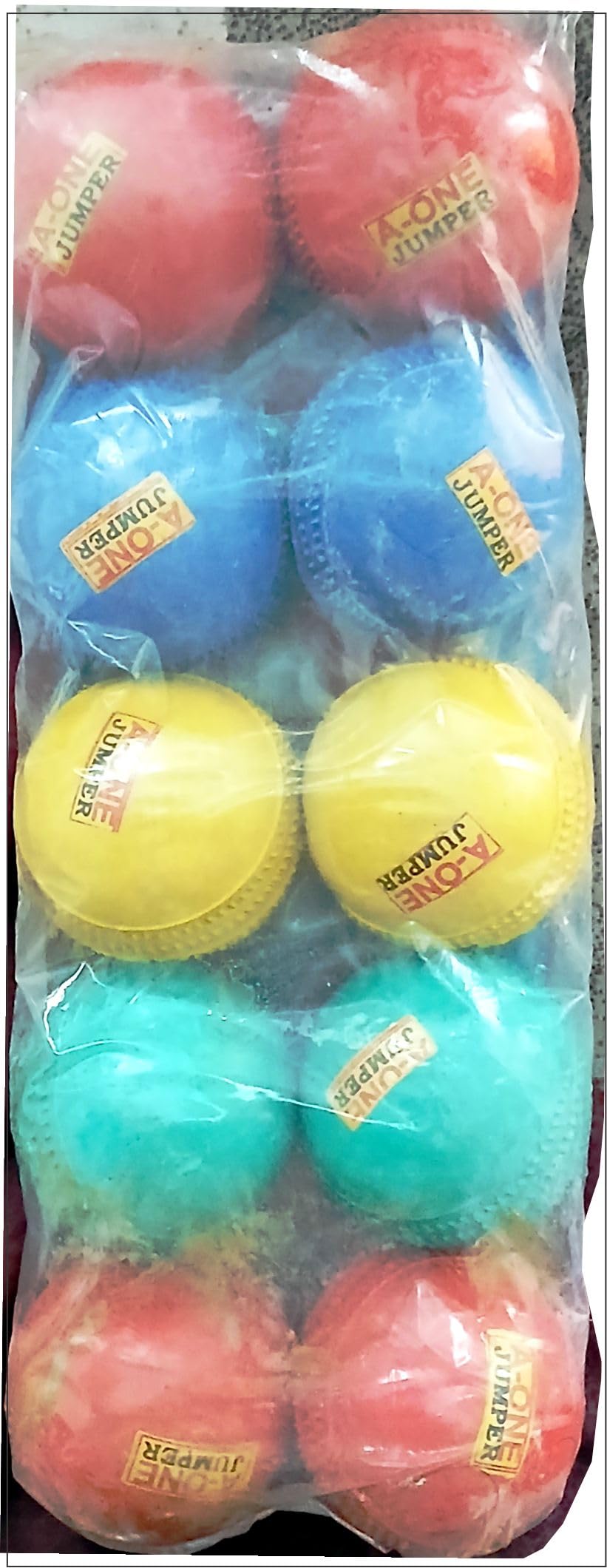 The JamperRubber Cricket Ball || Multipurpose Rubber Balls || Standard Size Practice Training for All Age Group Recommended for Indoor/Outdoor Street - Multi Color Pack of 10 (B0CKFBW7SK) Amazon Price History, Amazon Price Tracker