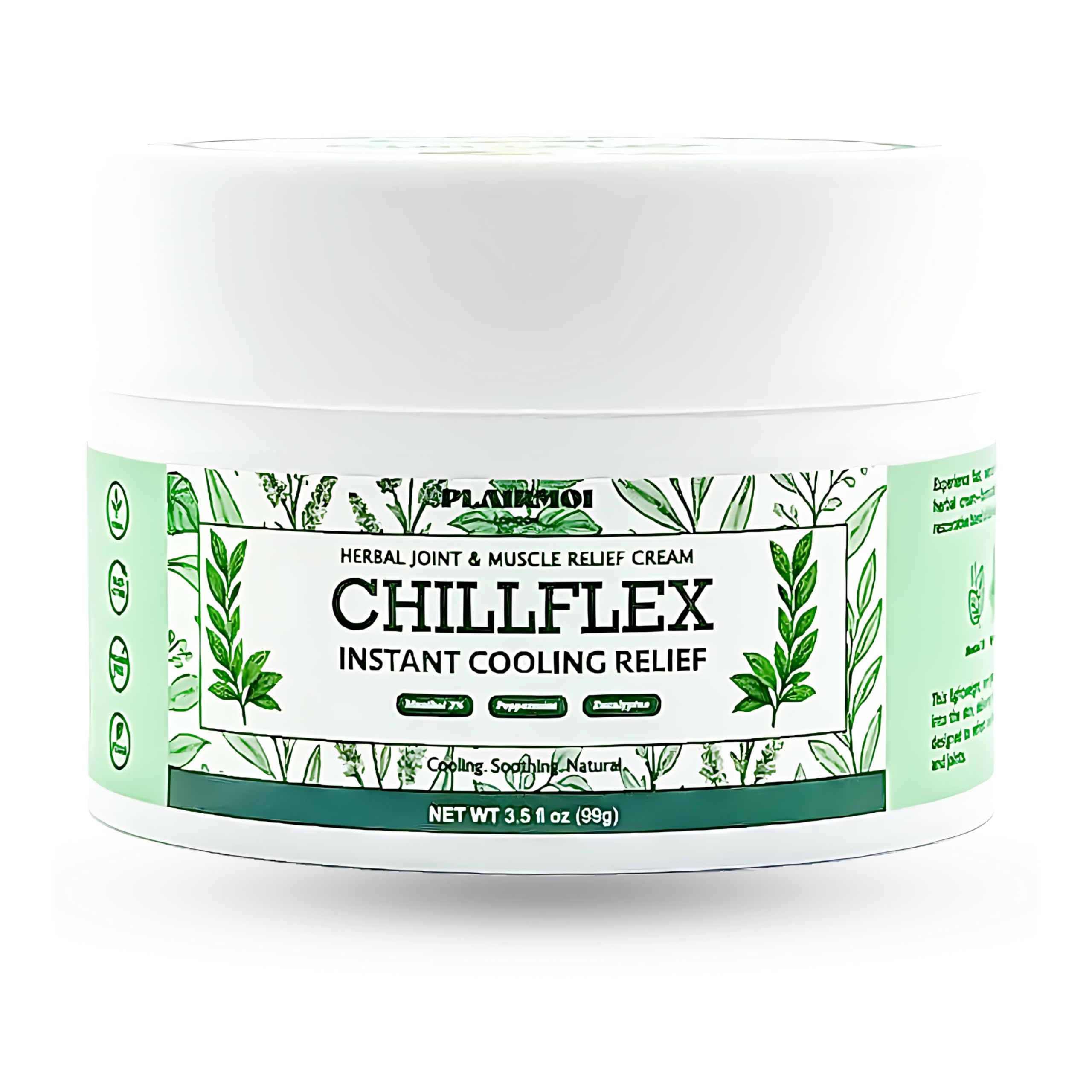 CHILLFLEX INSTANT COOLING RELIEF CREAM SOOTHING COOLING GEL Extra-Strength 3% Menthol for Post-Workout Relief, Runners & Athletes, 1-Pack