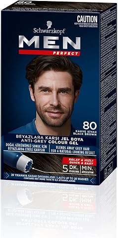 Schwarzkopf Men Perfect Saç Boyası 80 - Kahve Siyah, 80 Ml