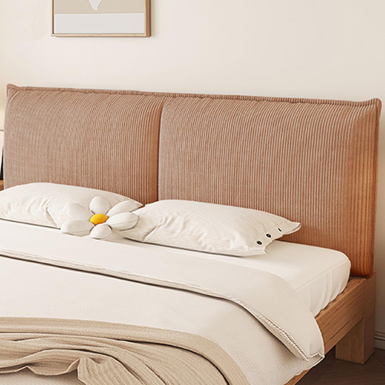 Housse de tête de lit avec coussins de lecture ergonomiques pour un soutien du dossier optimal