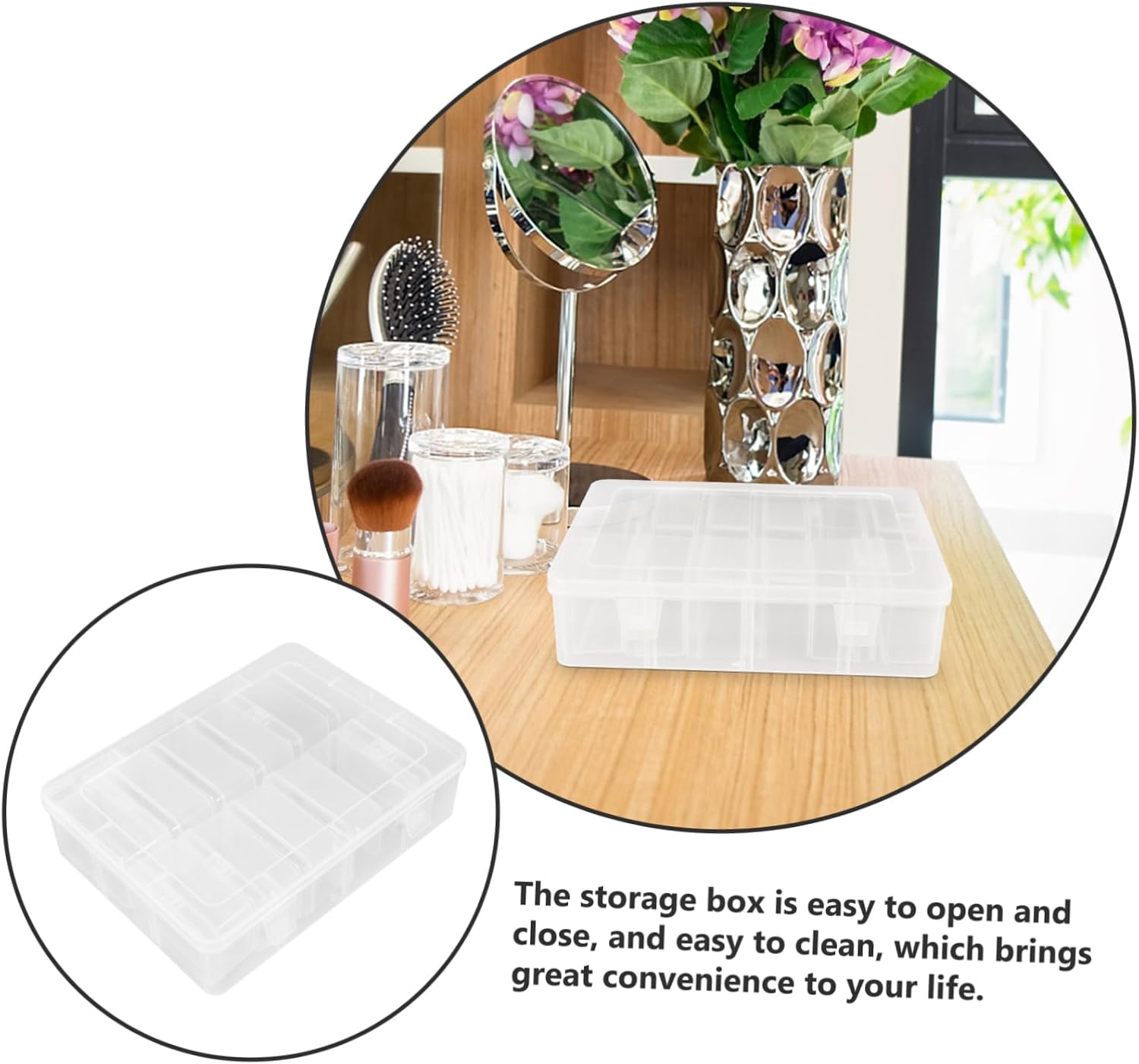 Mini PP Bead Storage Box Set for Small Items and Pills