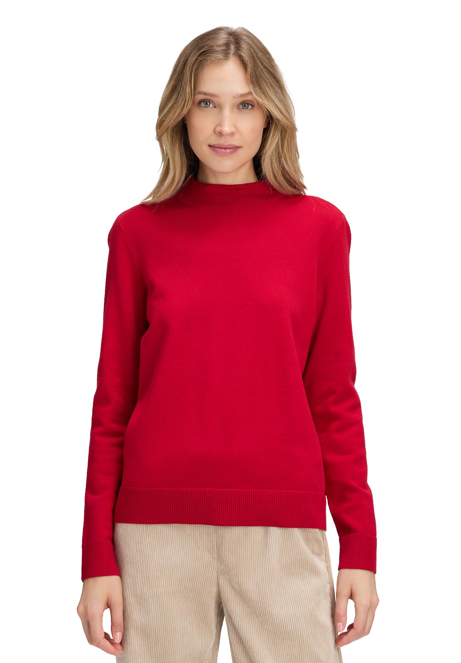 Betty Barclay Damen Basic-Strickpullover mit Stehkragen