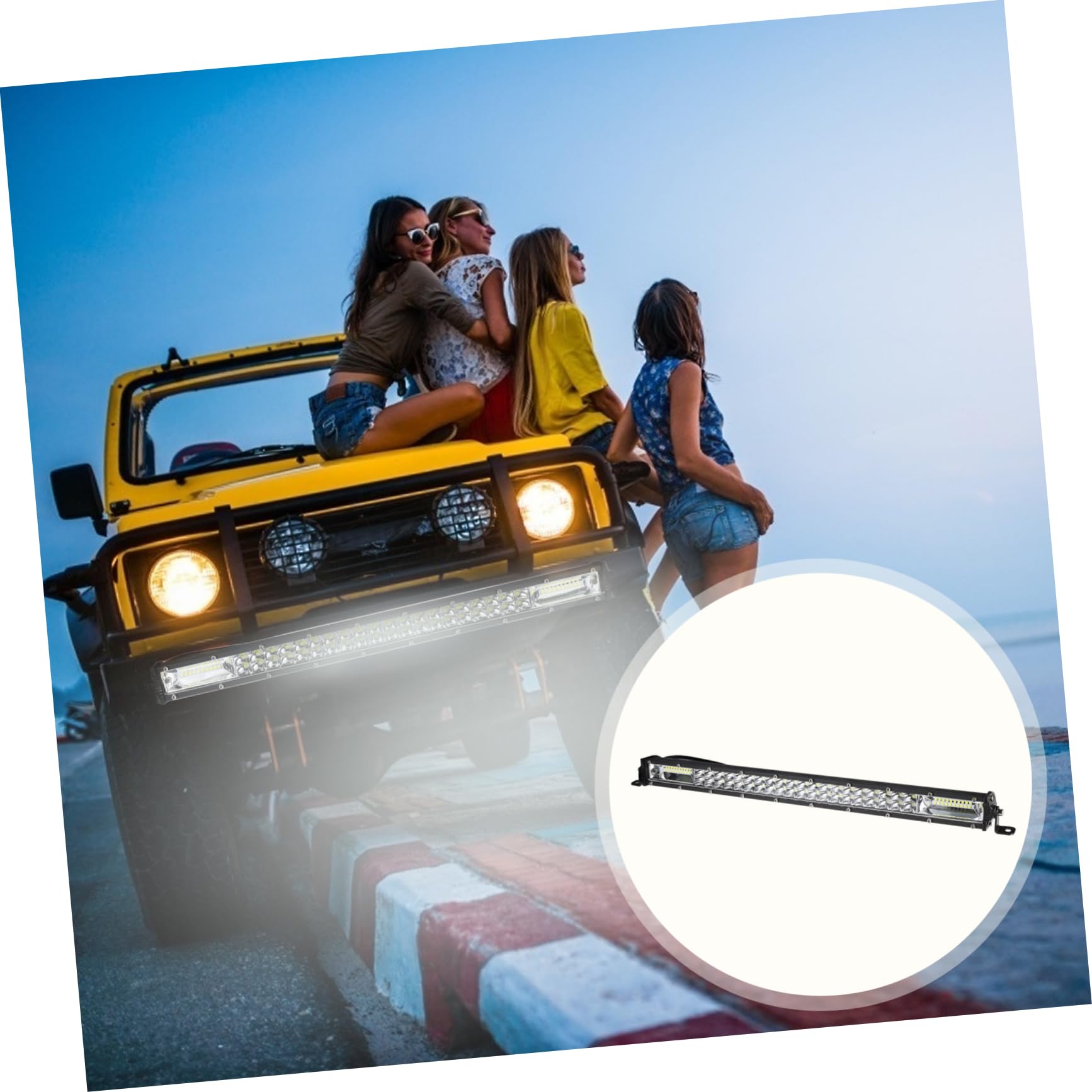 PRETYZOOM Barra LED per Off Road e Veicoli Luce Lavoro per Camion Suv Atv Design e Flessibile Performance