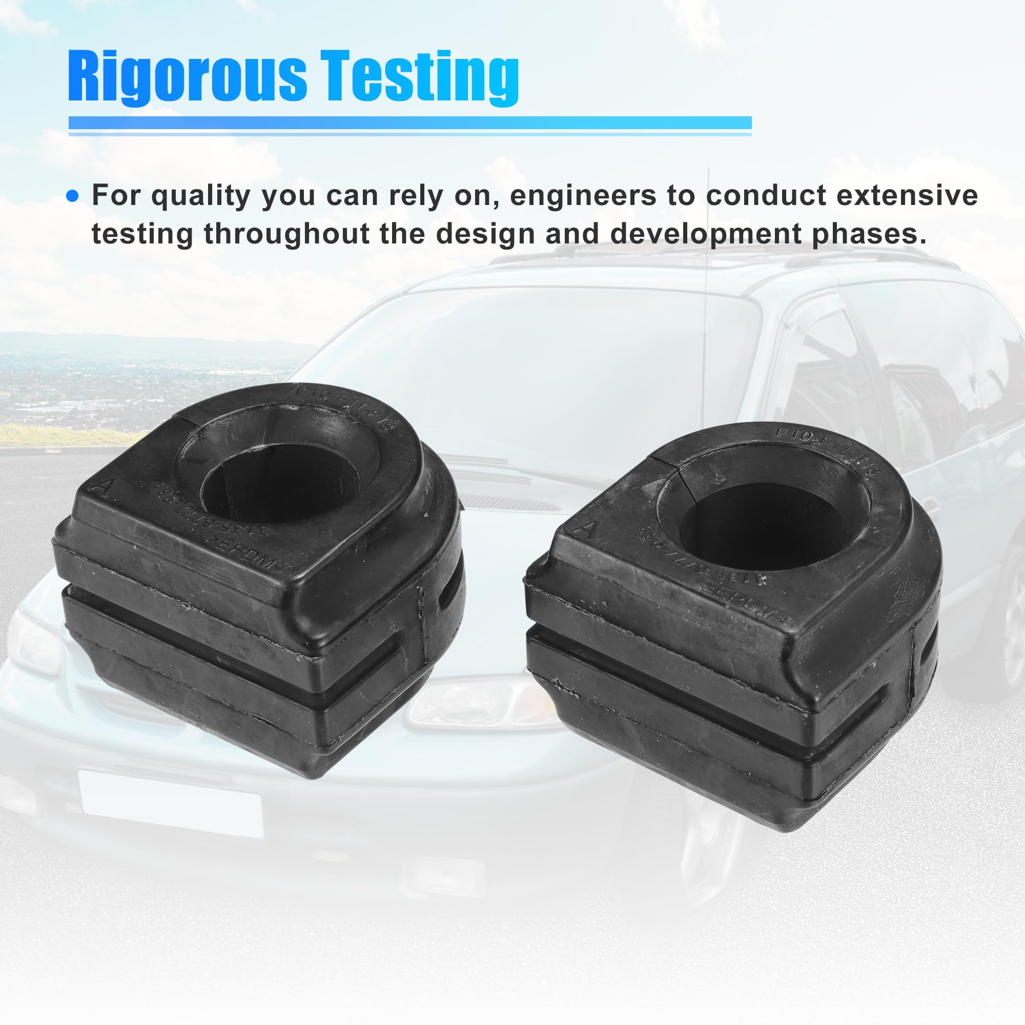2-Pack Front Sway Bar Link Bushings For BMW E60 E65 – 525i, 530i, 730i – Rubber Stabilizer Mount