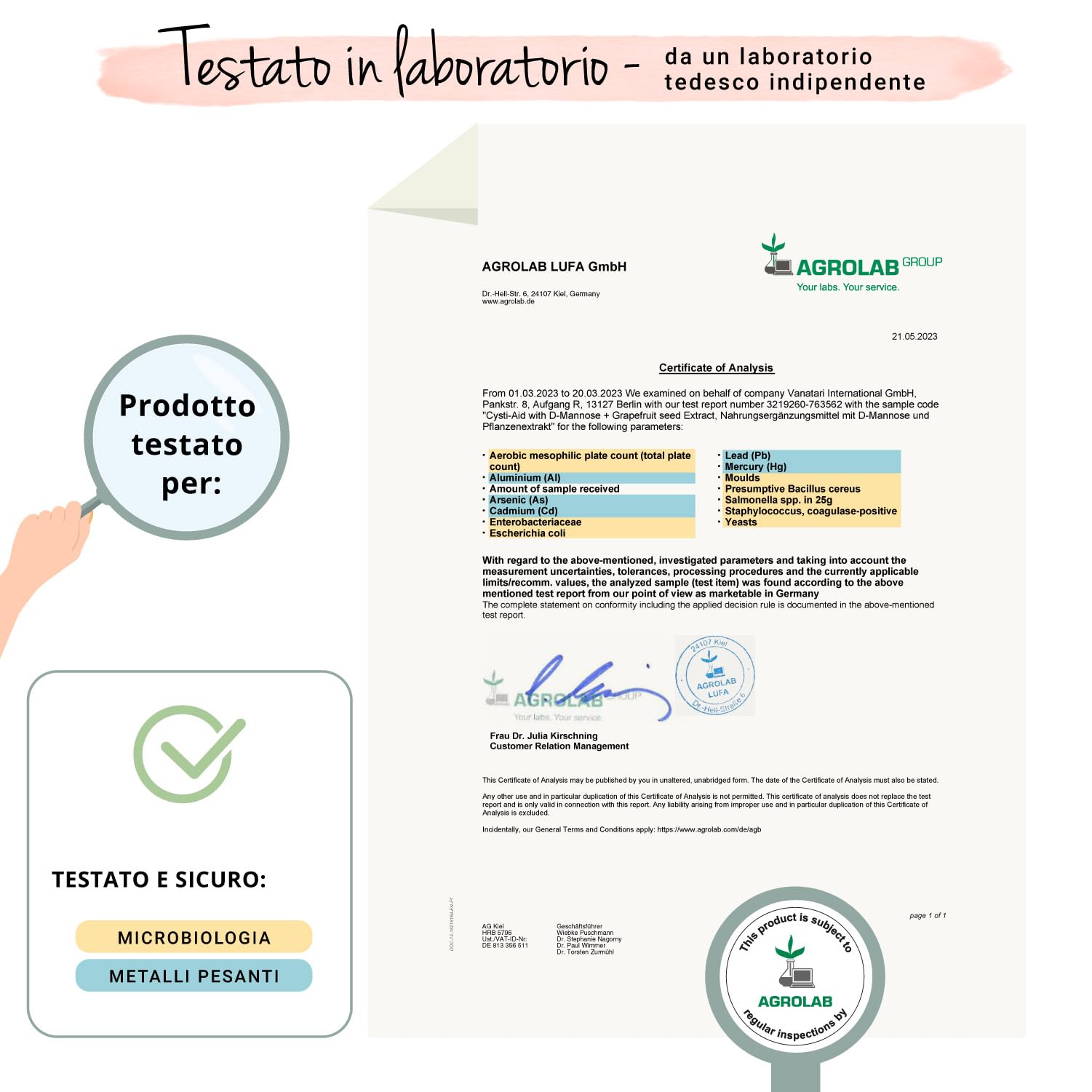 Integratore CISTITE | 100% NATURALE | con D-Mannosio, Mirtillo Rosso, Uva Ursina, Semi di Pompelmo e Ortica | 120 capsule | Benessere Vie Urinarie | Senza Additivi | Vegan | Vegavero®