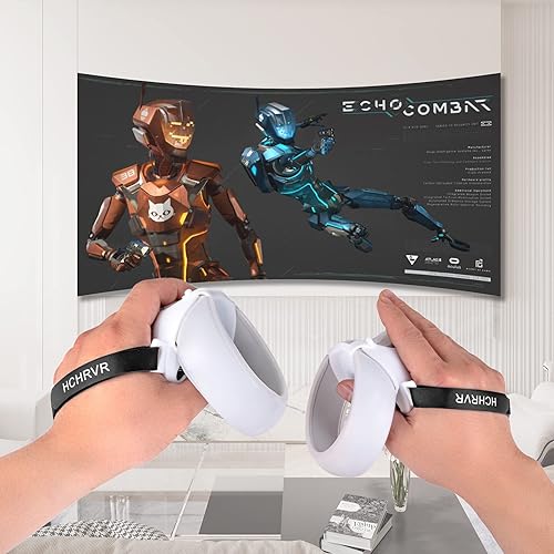 Miniatura 9 de for Meta Quest 2 Controller Grips Accessories, Anti-Throw Silicone Grip Cover Protector with Knuckle Straps Anti-Bumping Silicone Halo Cover with