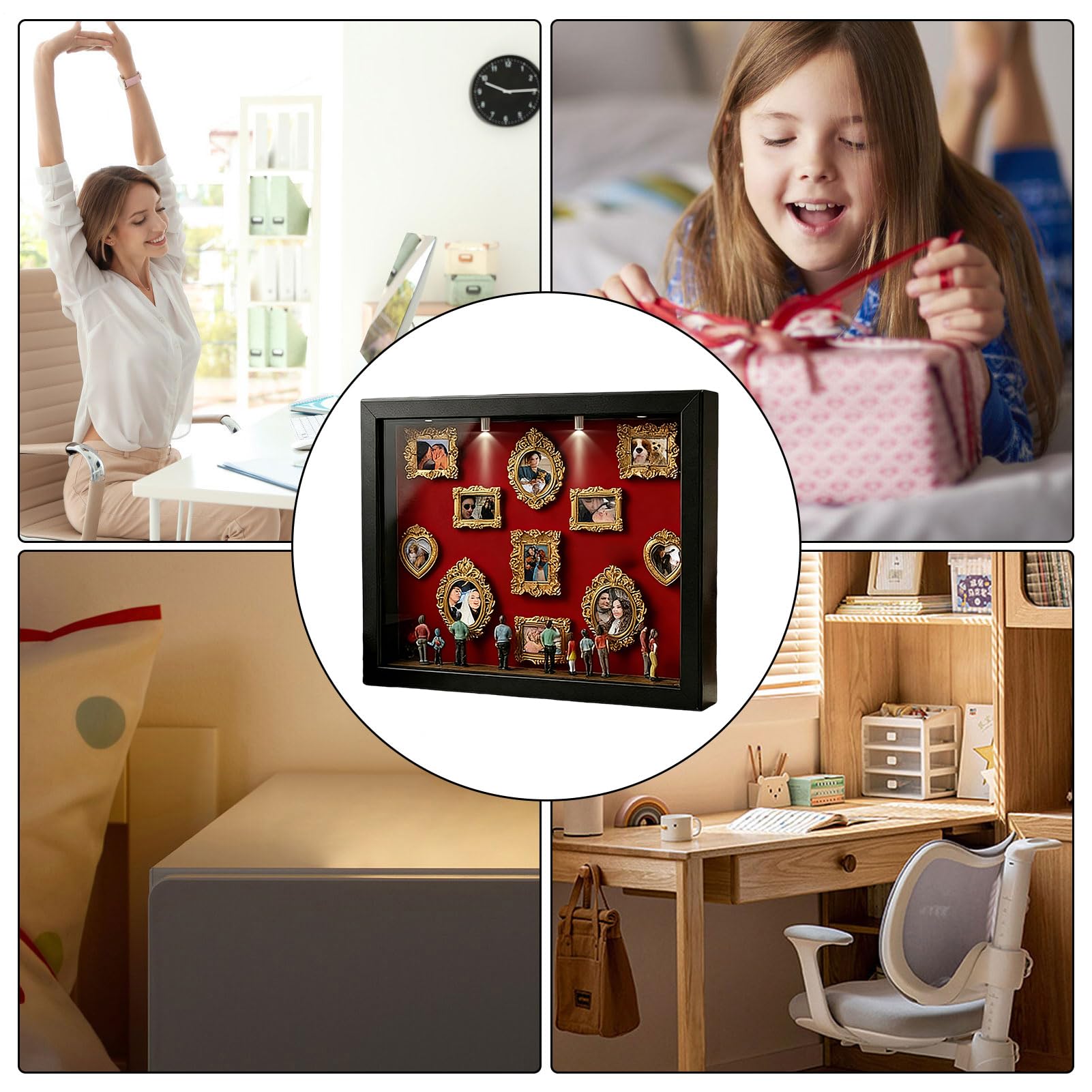 Mini Scatola Fai Da Te Con Museale, Shadow Box Frame Kit, Mini Cornici Da Museo Con , Kit Creativo Per Esporre I Ricordi, Ideale Per Decorazione Casa E Anniversari