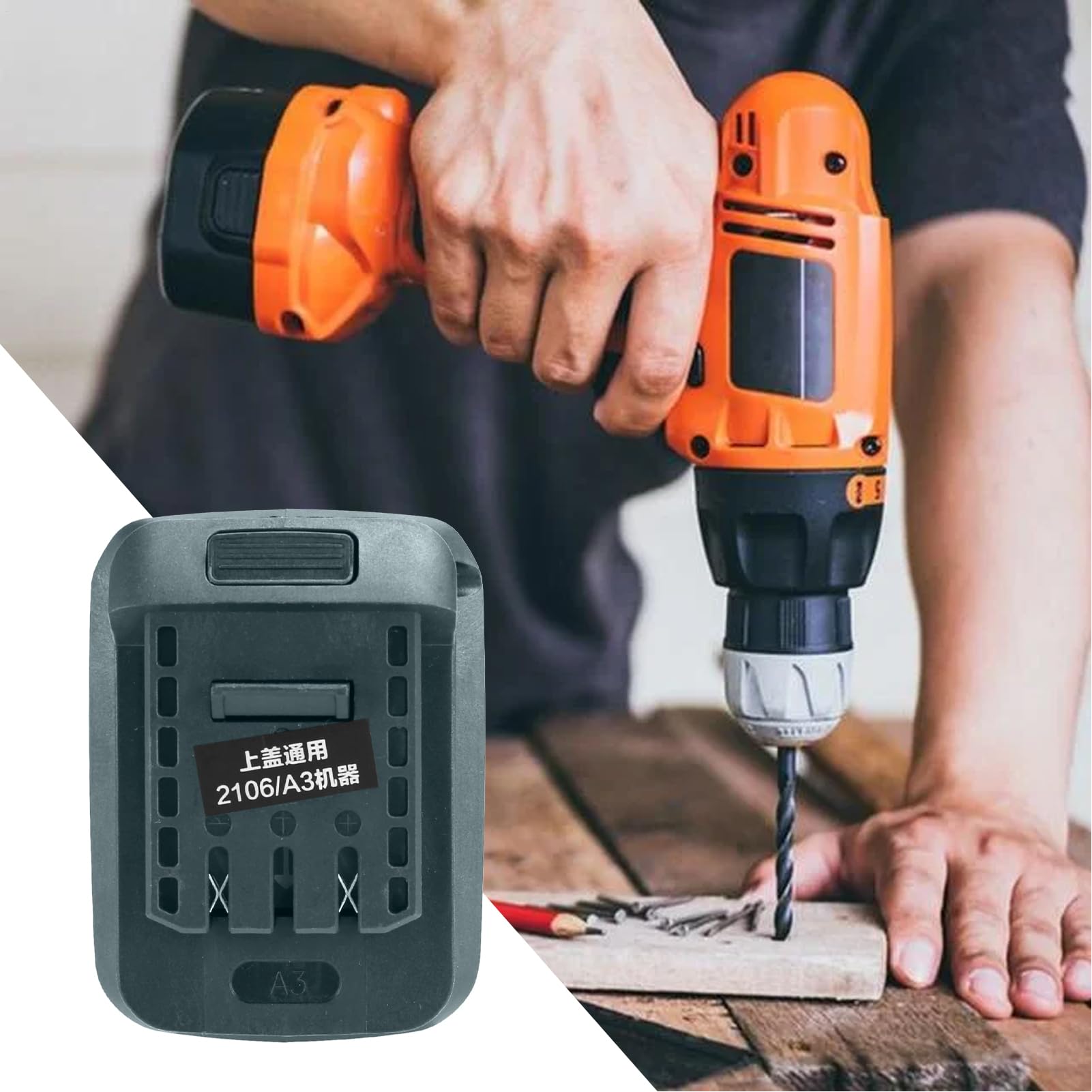 Convertitore Di Adattatore Batteria Zunetsutock - Adattatore Di Corrente Ad Alta Efficienza Per Batteria Al Litio Ricaricabile | Strumento Di Conversione Universale Per Utensili, Utensili Elettrici