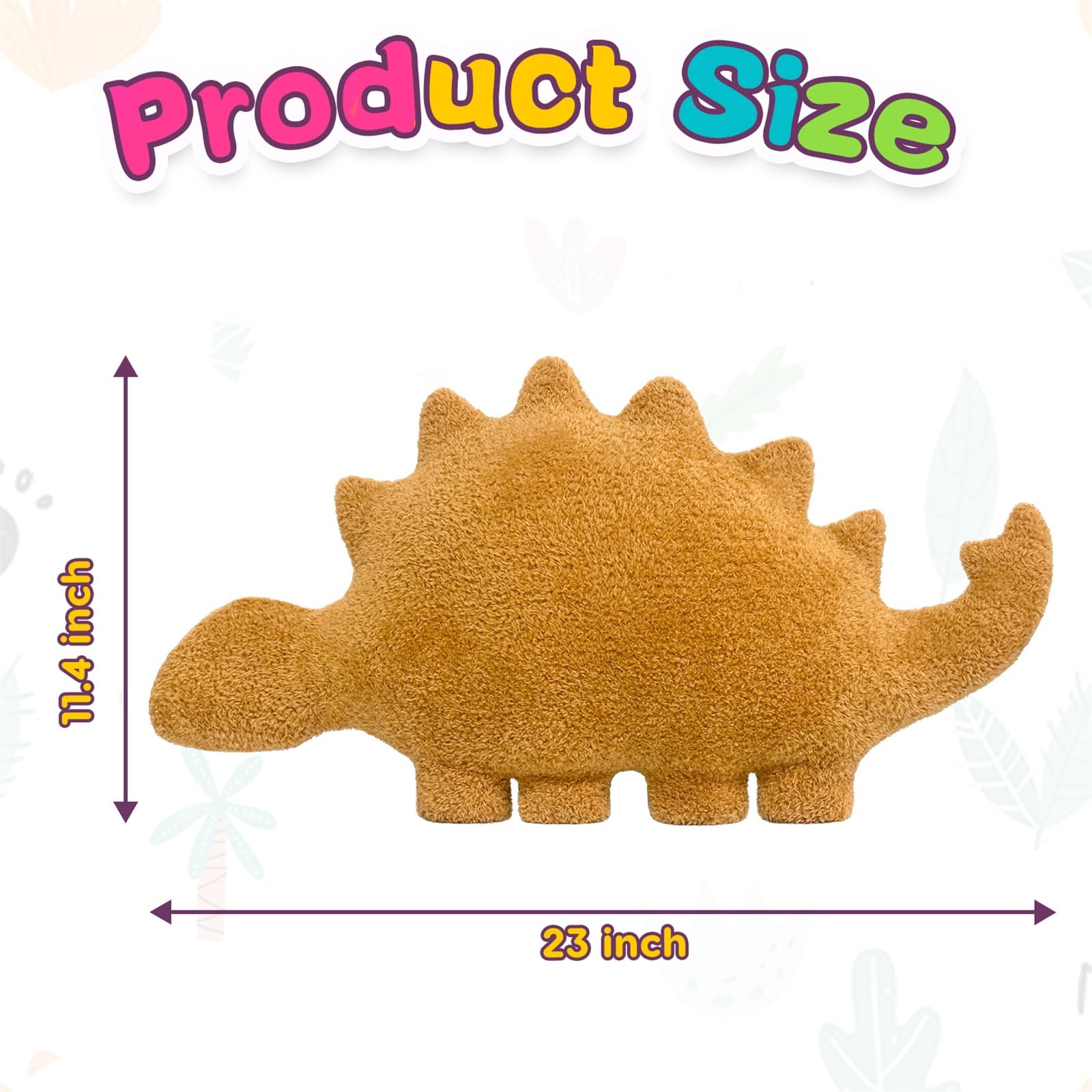 Andywoo Almohada de Peluche de Pollo de Dinosaurio para Regalos Divertidos de cumpleaños, Lindo Juguete Divertido de Animales de Peluche para niños y niñas, Regalos de Dinosaurio para niños