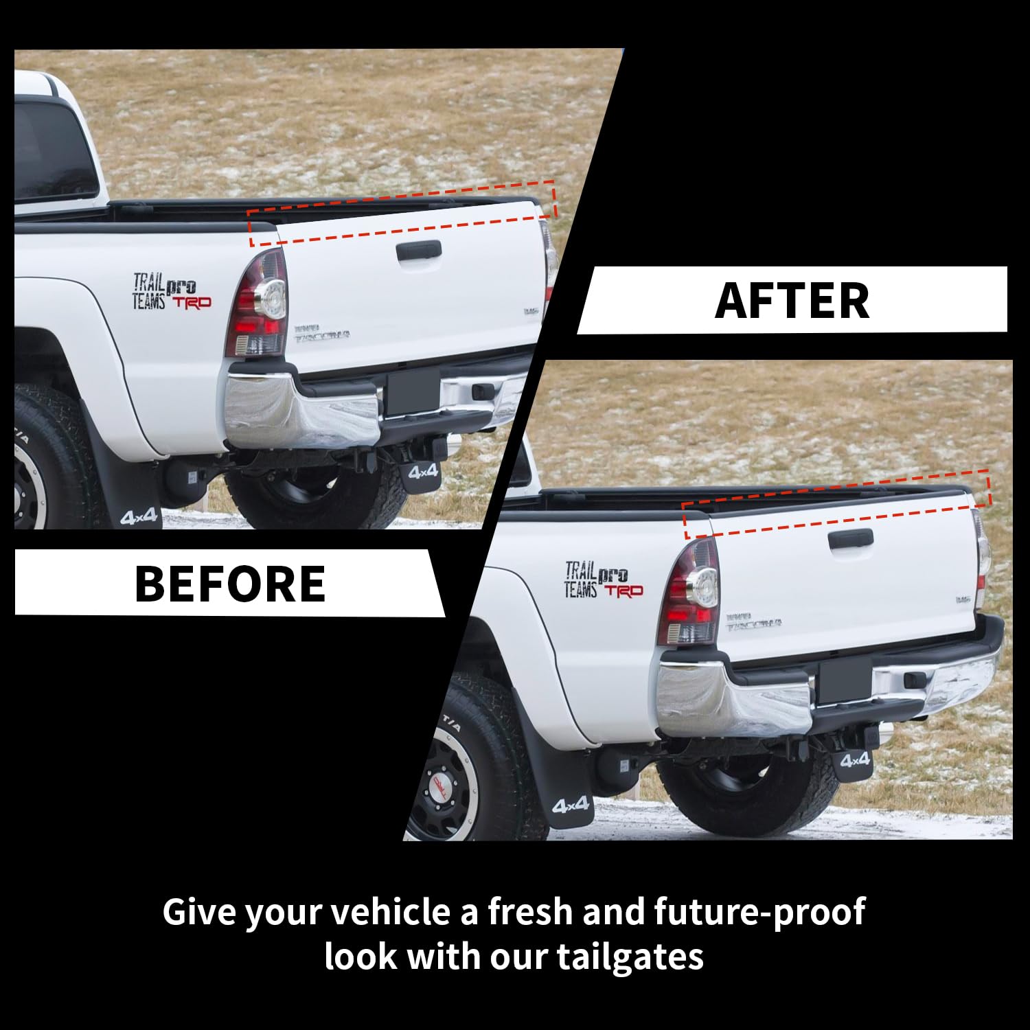 Tailgate Spoiler Cap Molding for Ram 2500 3500 2019-2024 Trim Cover 68364364AA image 3
