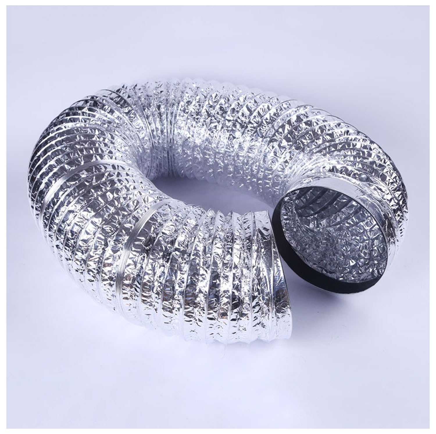 Condotto Flessibile in Alluminio, Tubo Flessibile for Condotto di Ventilazione in Alluminio con 2 Morsetti universali da 80 mm a 300 mm da 2 m a 5 m(4m,200mm)