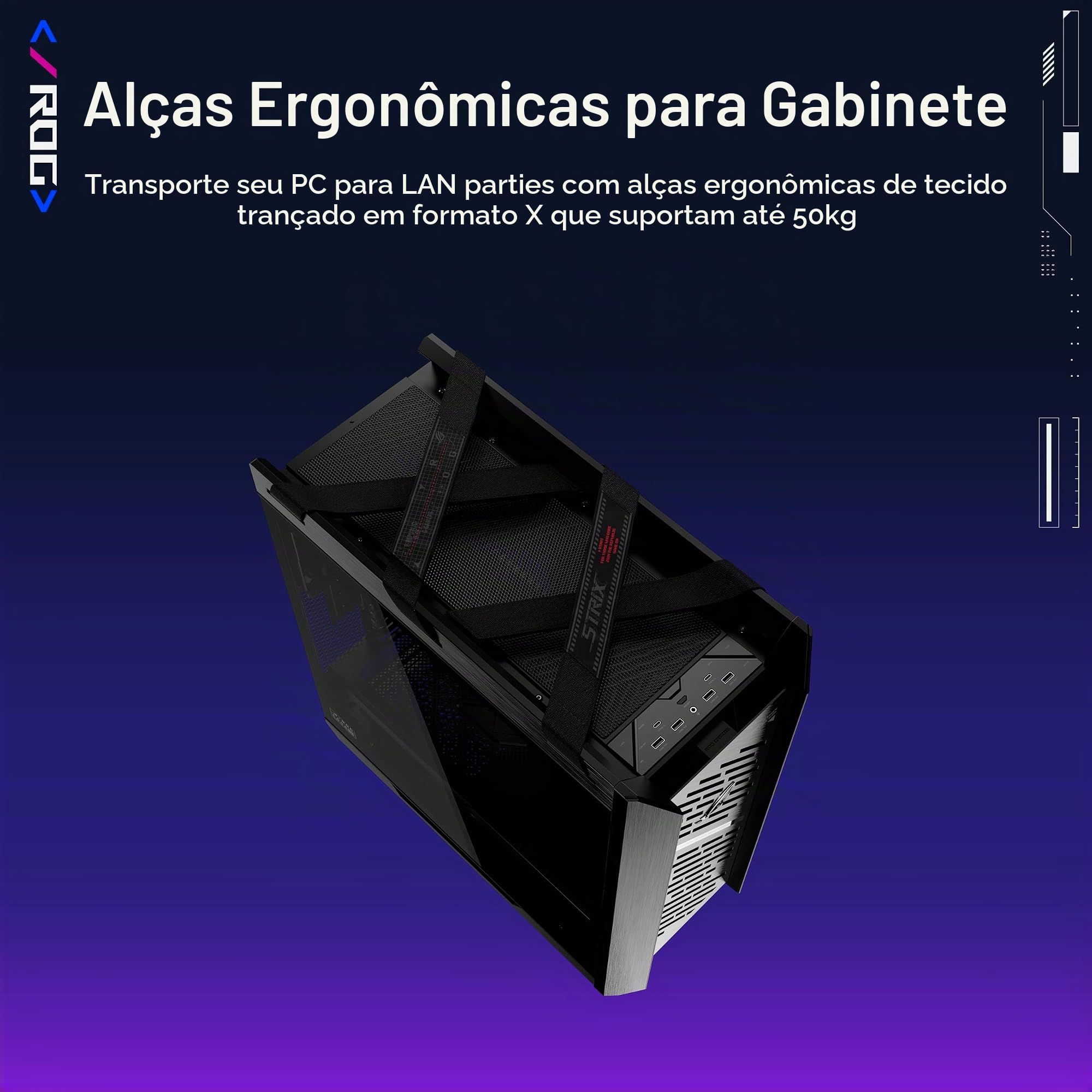 ROG Strix Helios II GX601S Preto SIOC configuração antecipada