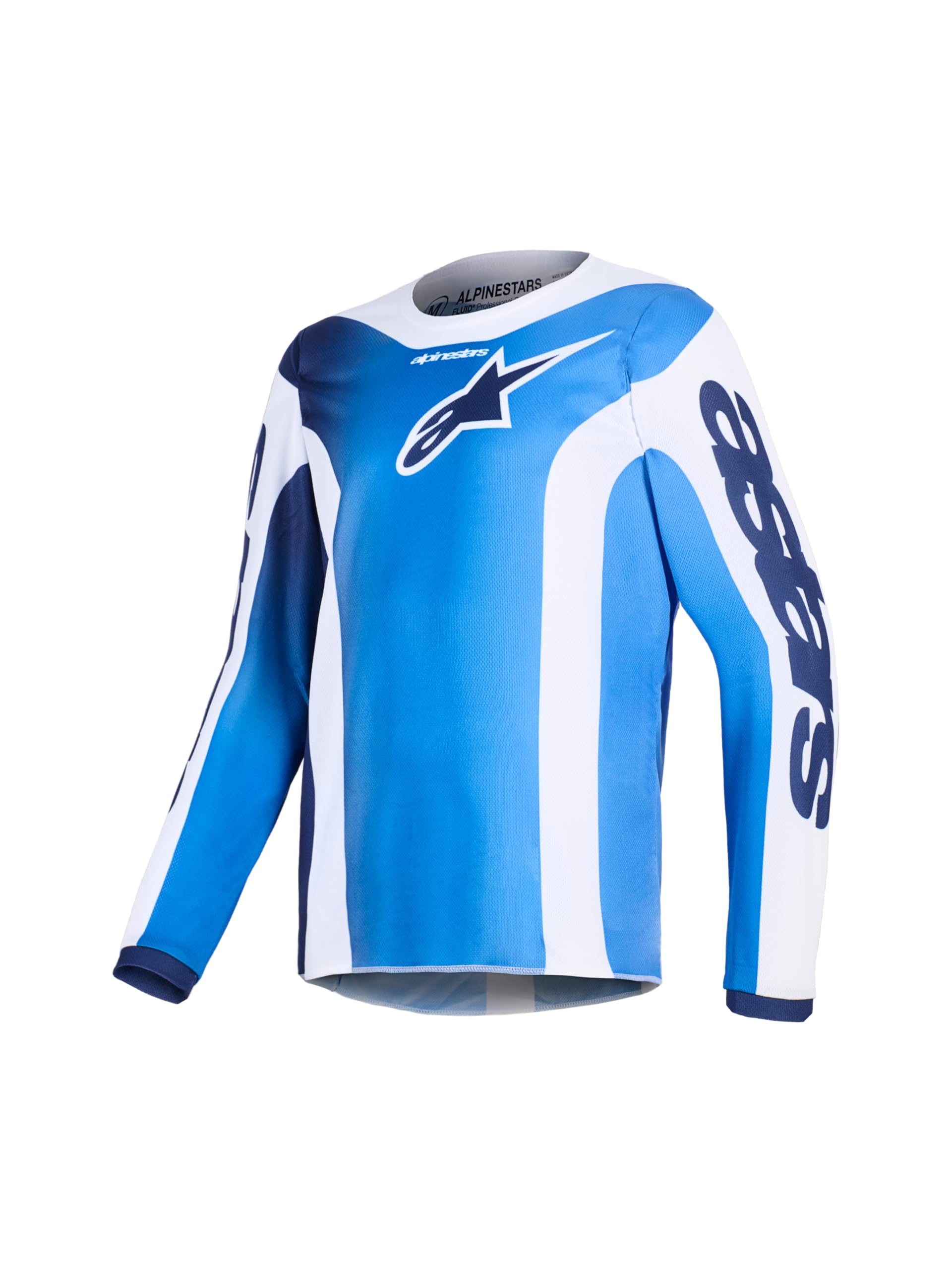 Alpinestars Unisex Kids Blue/White Fluid Portl Youth Motocross Jersey