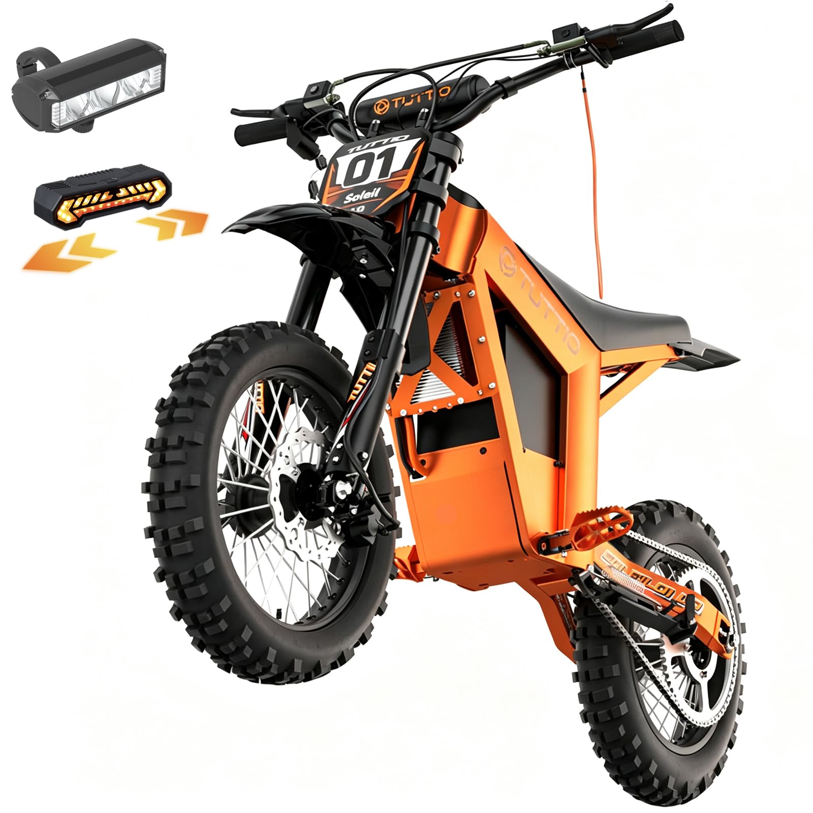 Tuttio Soleil01 Electric Dirt Bike 45MPH Electric Off-Road Bike