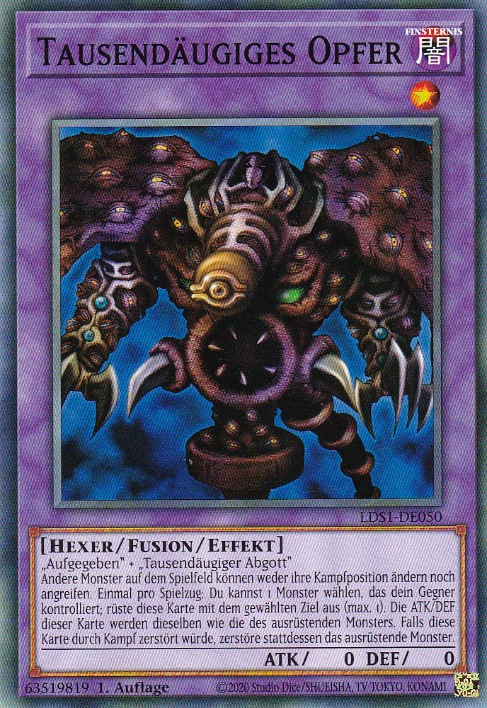 LDS1-DE050 - Thousand Eyed Victim - Common - 1st Edition - German - Legendary Duelists: Season 1