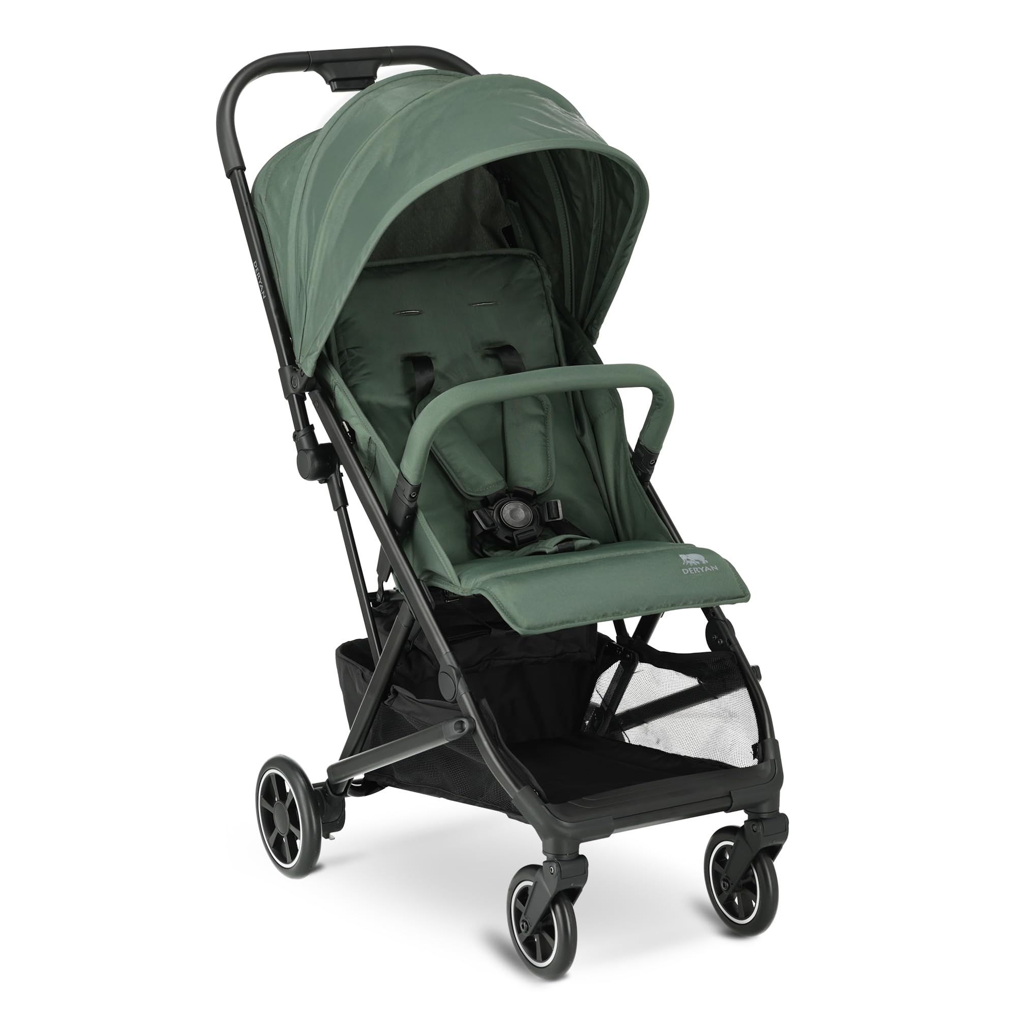 Deryan Easy2 Poussette Canne Bébé Légère Compacte 0-4 ans 7.8 kg Pliage une main UPF 50+ Vert