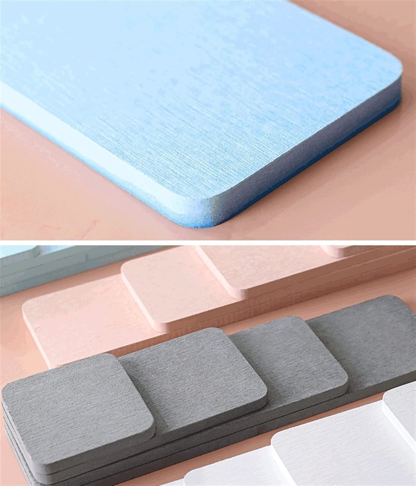Plateaux Absorbants En Diatomite Pour évier - Lot De 2 - 22x8cm - Blanc - Pour éponges, Savons Et Verres